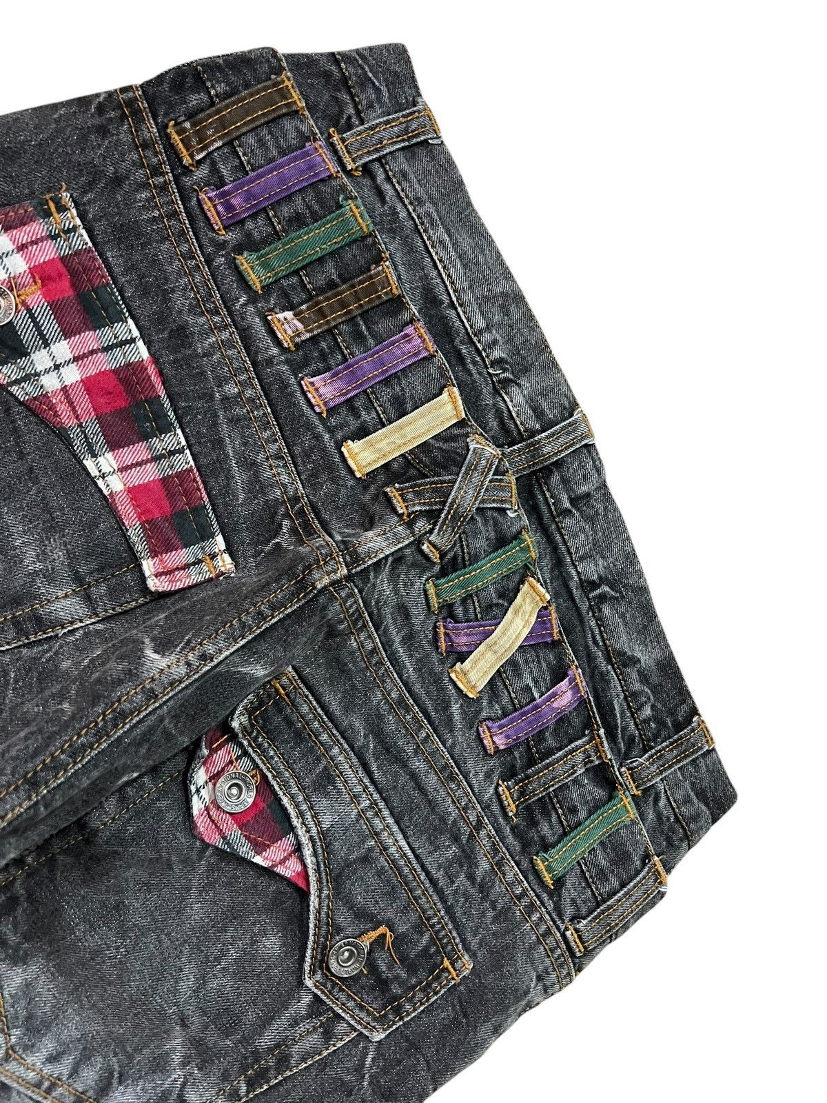 Japanese Brand 💥Double Waist💥Vintage Nylaus Clothing Clawmark If Six Style Size US 31 - 14 Thumbnail