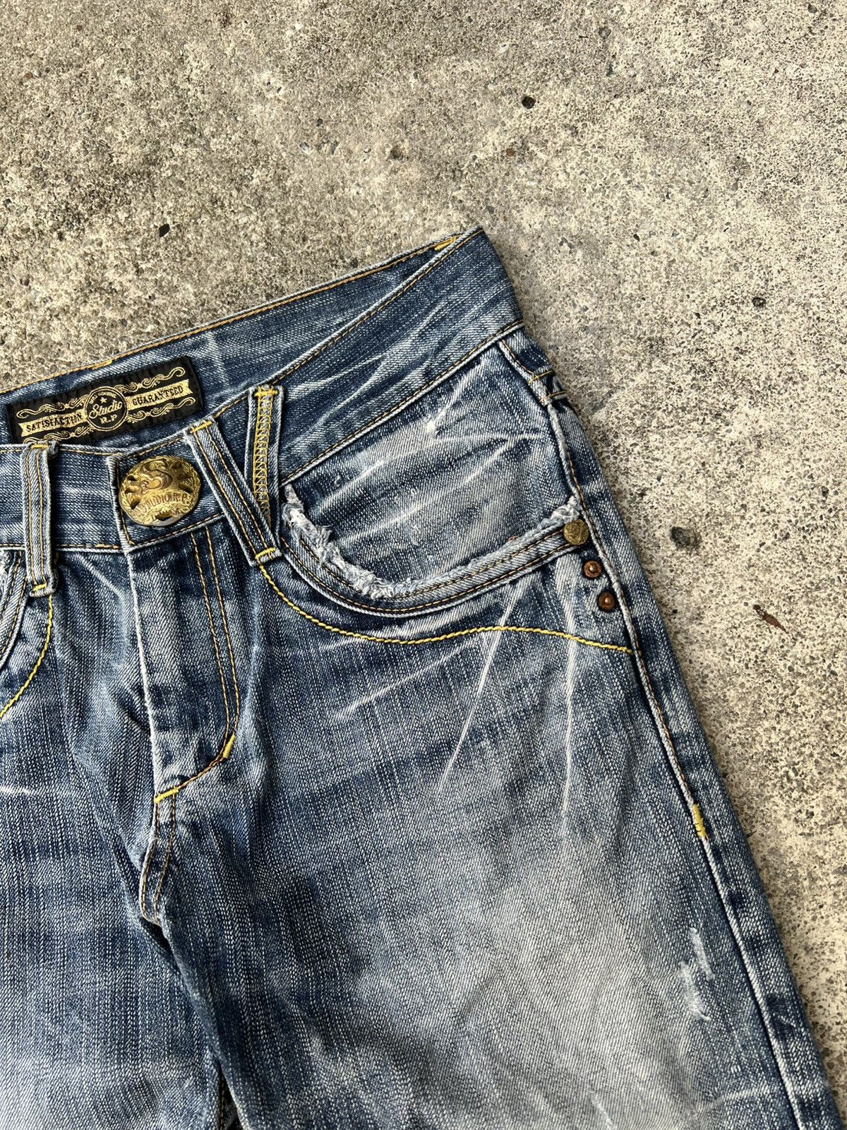 Japanese Brand 💥Studio RP Denim & Co Distress Jean Size US 29 - 12 Thumbnail