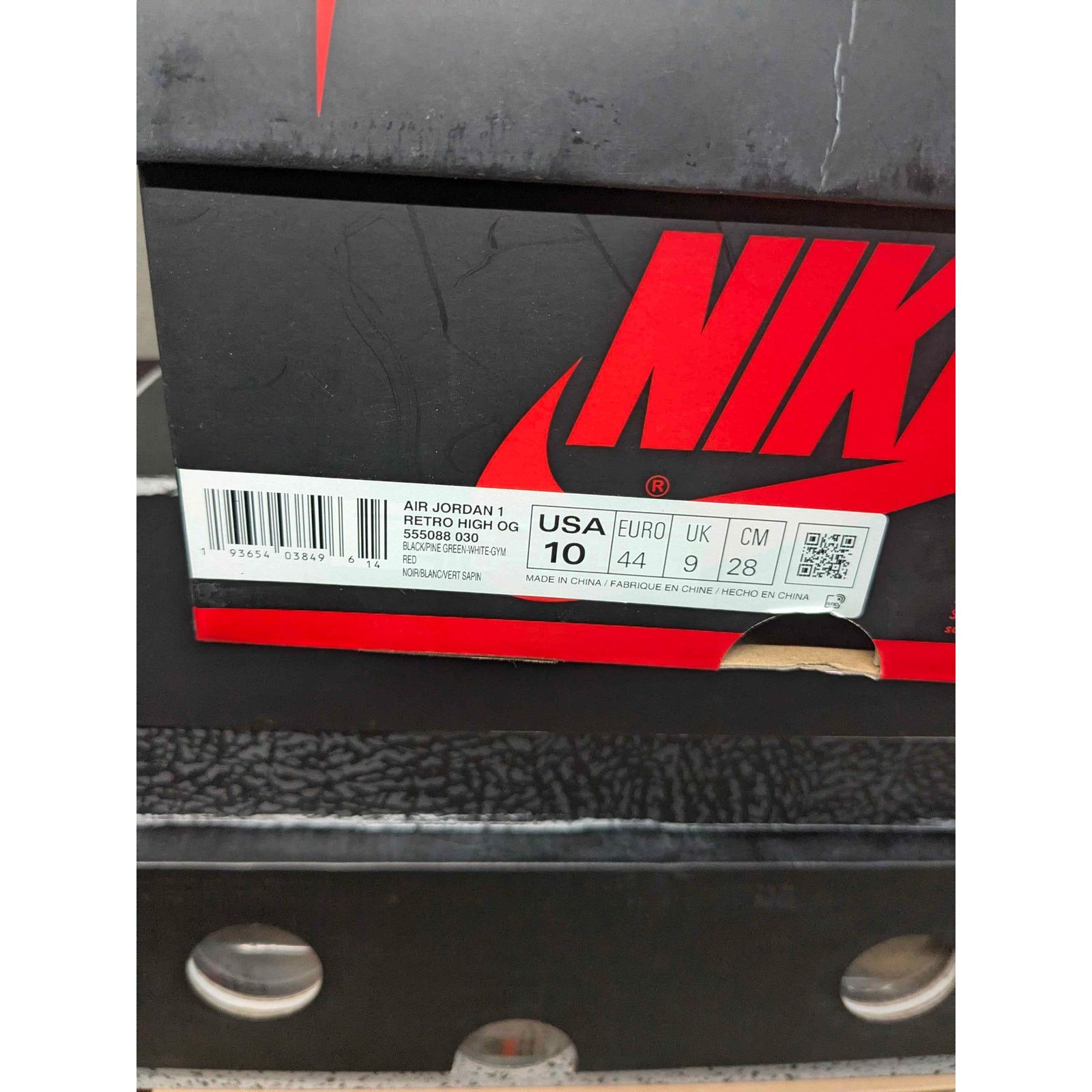 Air Jordan 1 Retro High OG Pine Green 2.0 Size 10 - OG Box