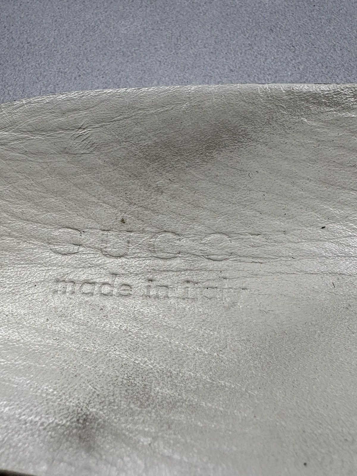 Gucci Gucci Praga Karibu Leather High Top Sneakers Web Stripe 28.5 Size US 11 / EU 44 - 16 Thumbnail