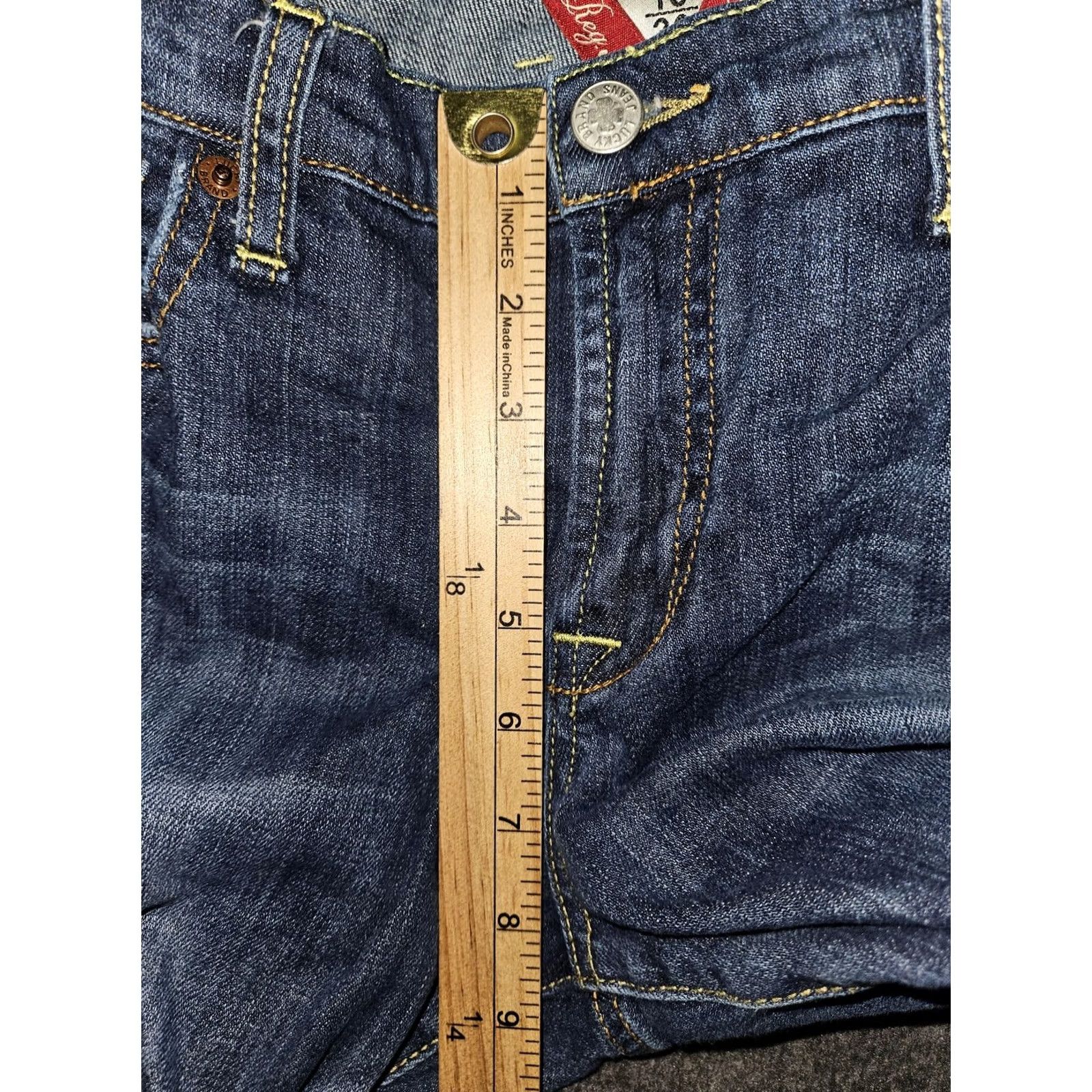 Lucky Brand Lucky Brand Jeans Womens 10 Blue Easy Rider Bootcut Stretch Denim 30 Inseam Size 32" / US 10 / IT 46 - 4 Thumbnail