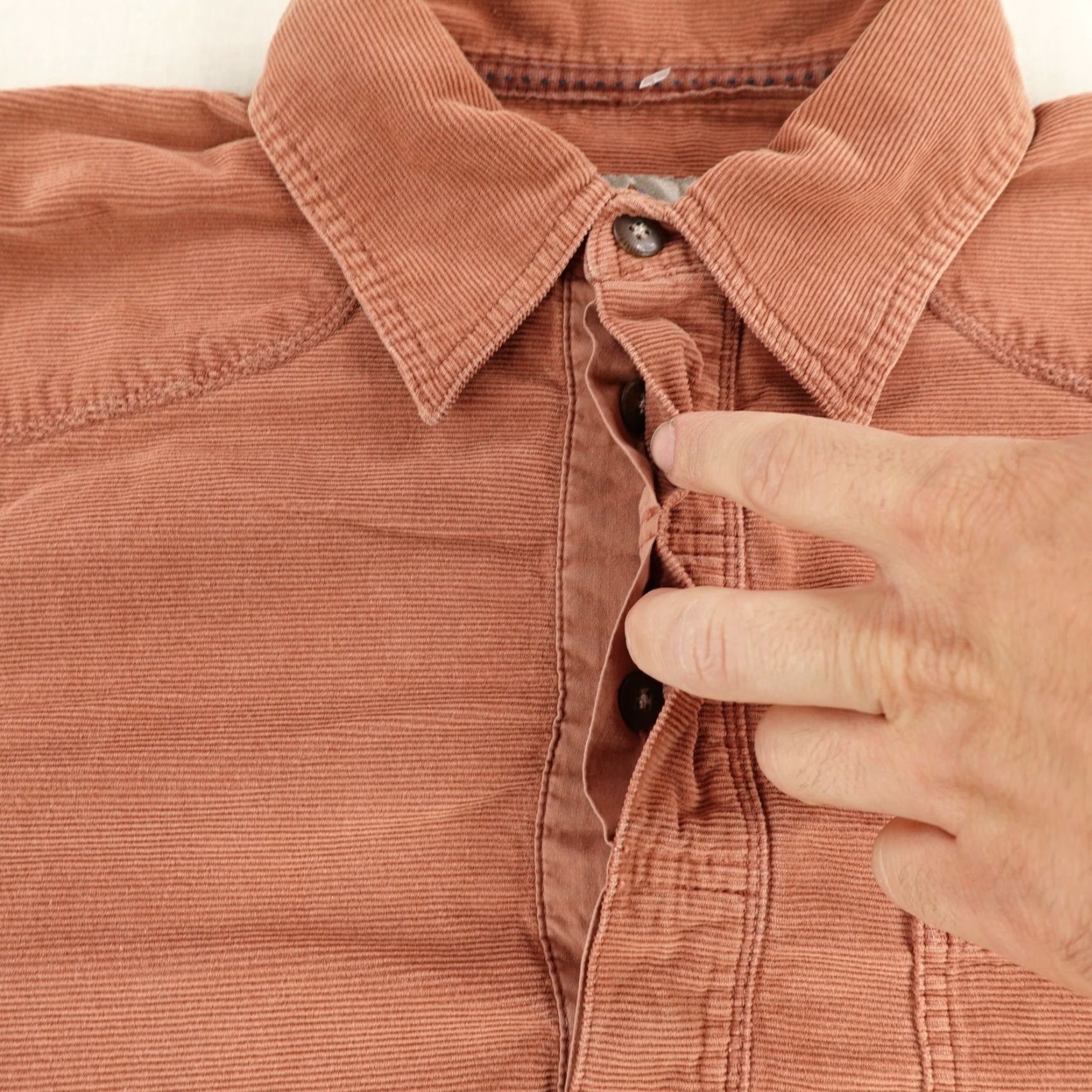 The Territory Ahead Territory Ahead Shirt Mens L Brown Corduroy Pullover Henley Button Up Cord Size US L / EU 52-54 / 3 - 4 Thumbnail