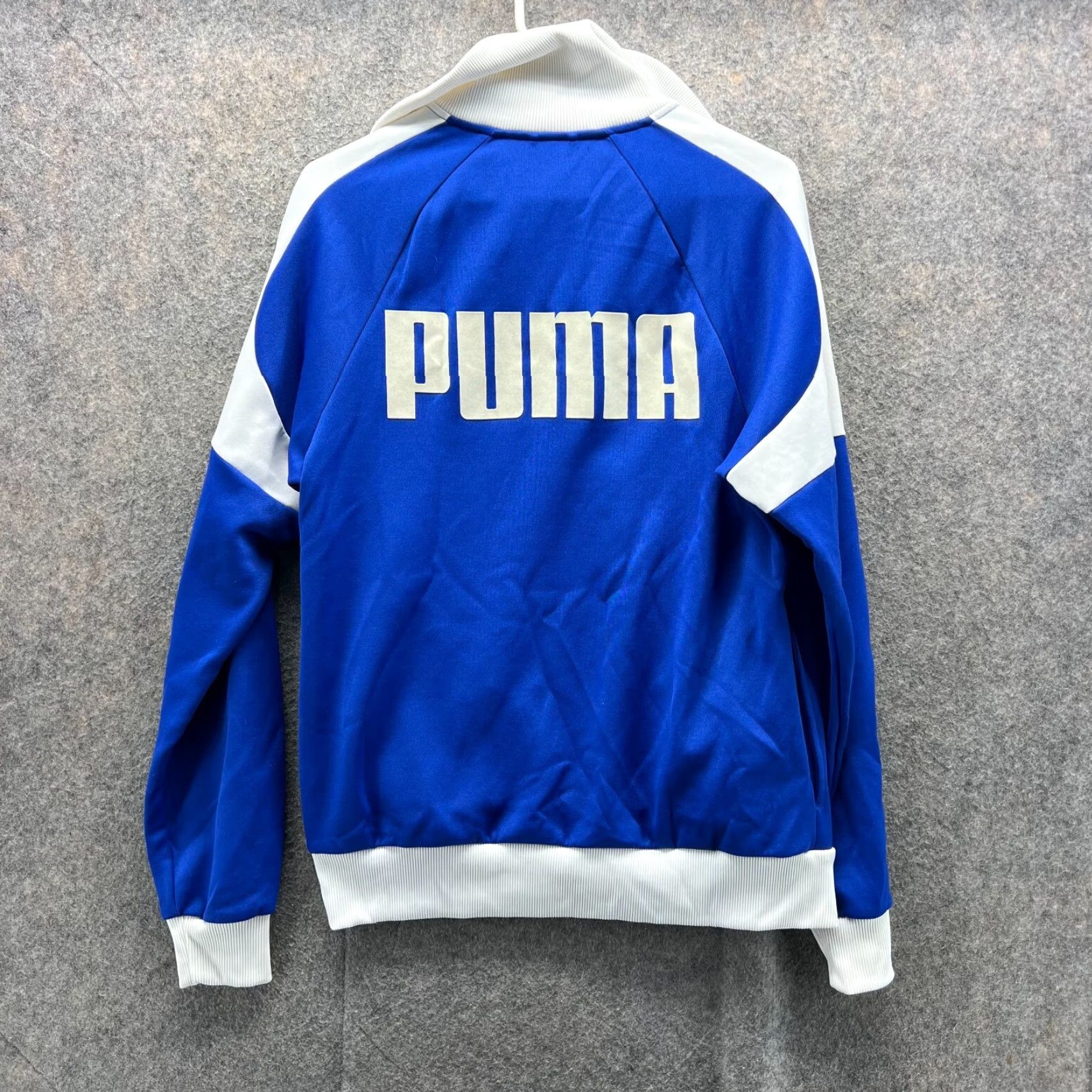 Puma VINTAGE Puma Track Jacket Women Medium Blue Full Zip High Neck Windbreaker Logo Style Track Jacket Womens M Blue Athletic Size M / US 6-8 / IT 42-44 - 5 Thumbnail
