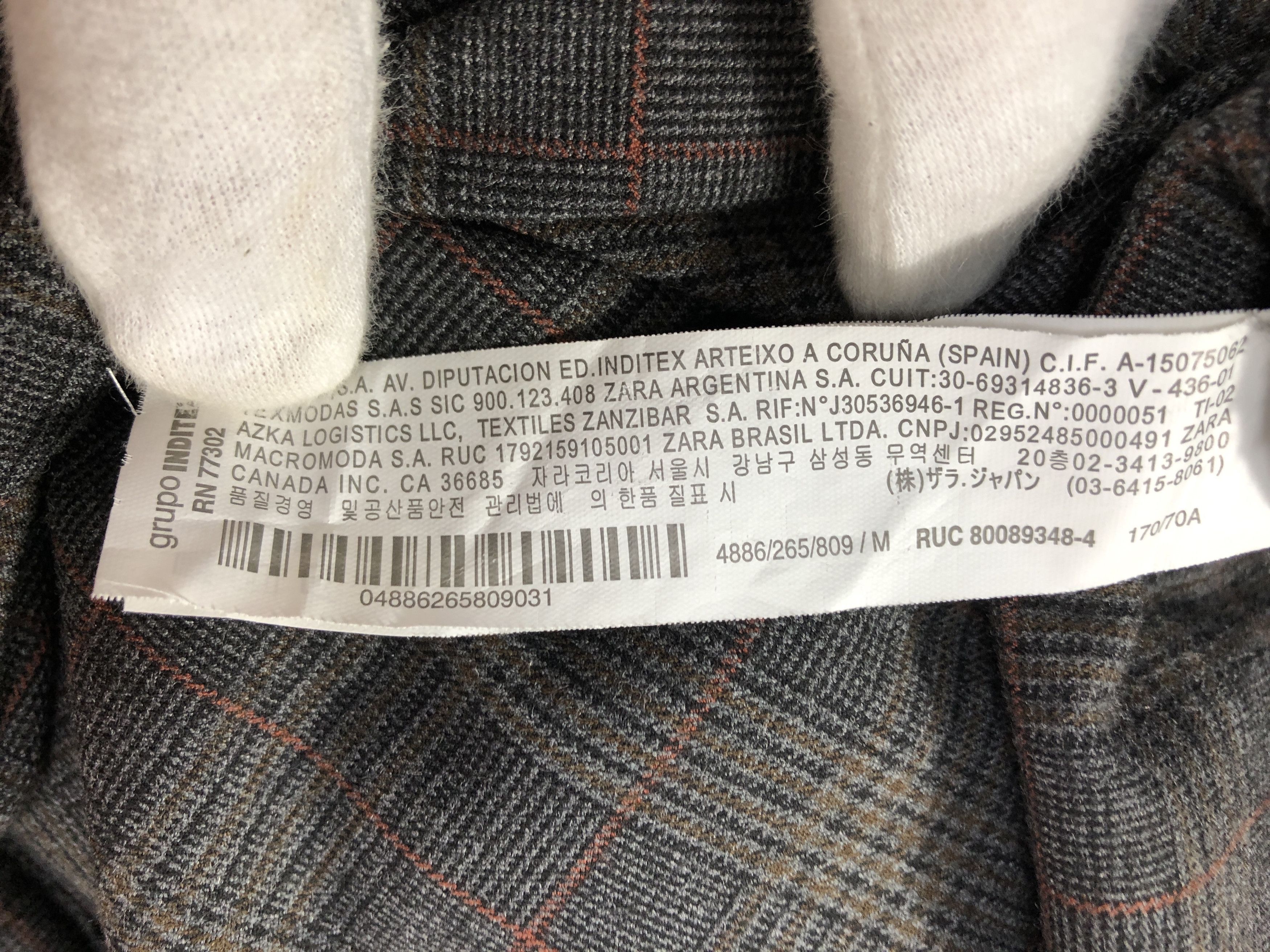Zara Zara checker skirt 15-4-44 102 Size 28" / US 6 / IT 42 - 4 Thumbnail