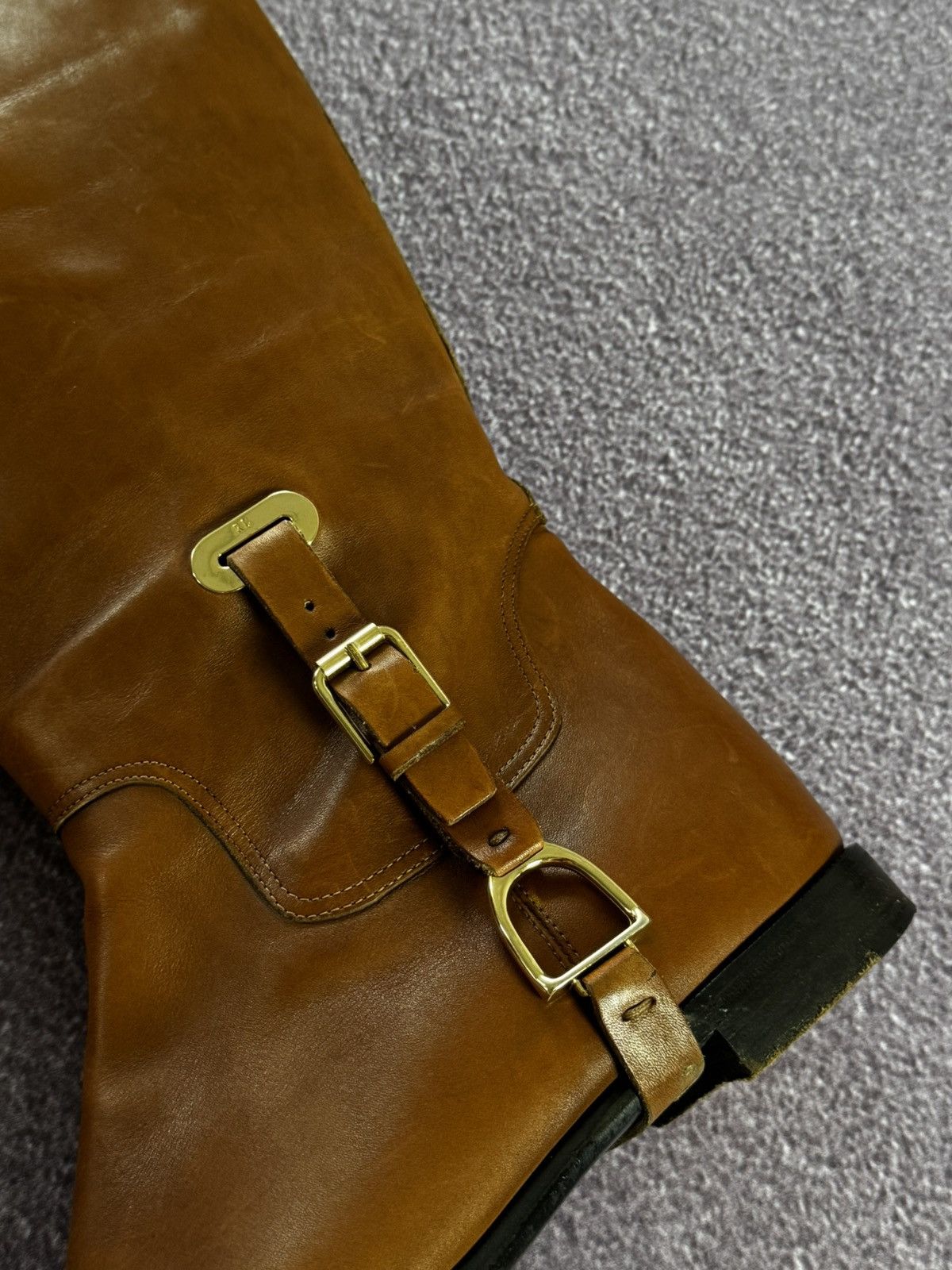 Ralph Lauren Vintage Ralph Lauren Luxury Leather Distressed 90s Boots Size US 10 / IT 40 - 10 Thumbnail