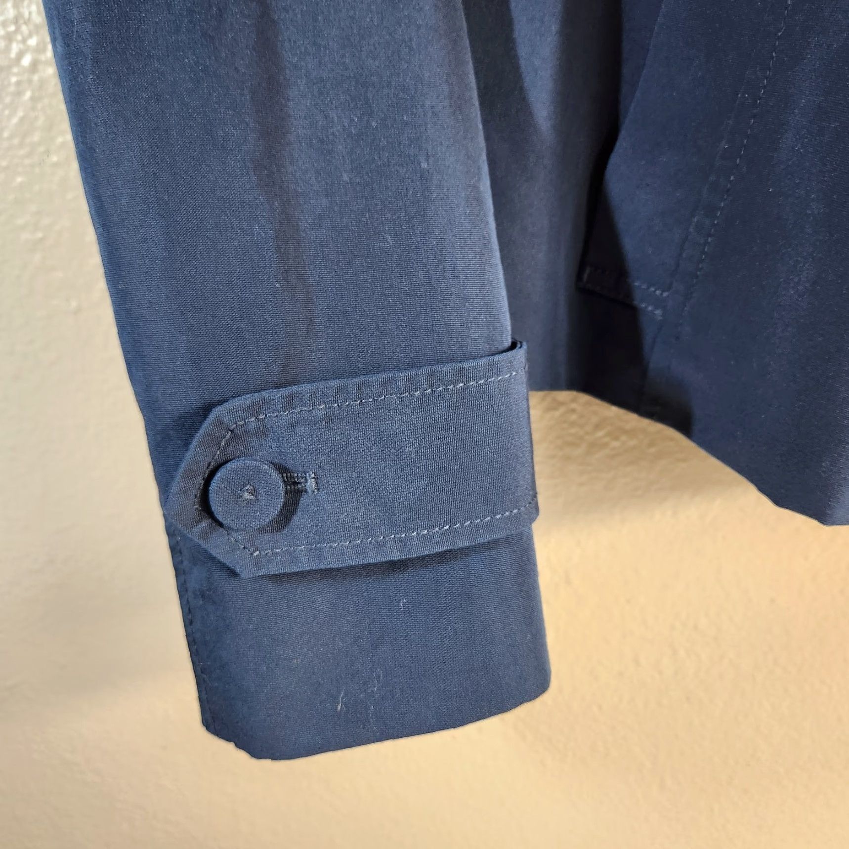 Gap Gap Womens M Navy Snap Front Utility Lightweight Double Breasted Jacket Shirt (Jacket) Mens? Size M / US 6-8 / IT 42-44 - 4 Thumbnail