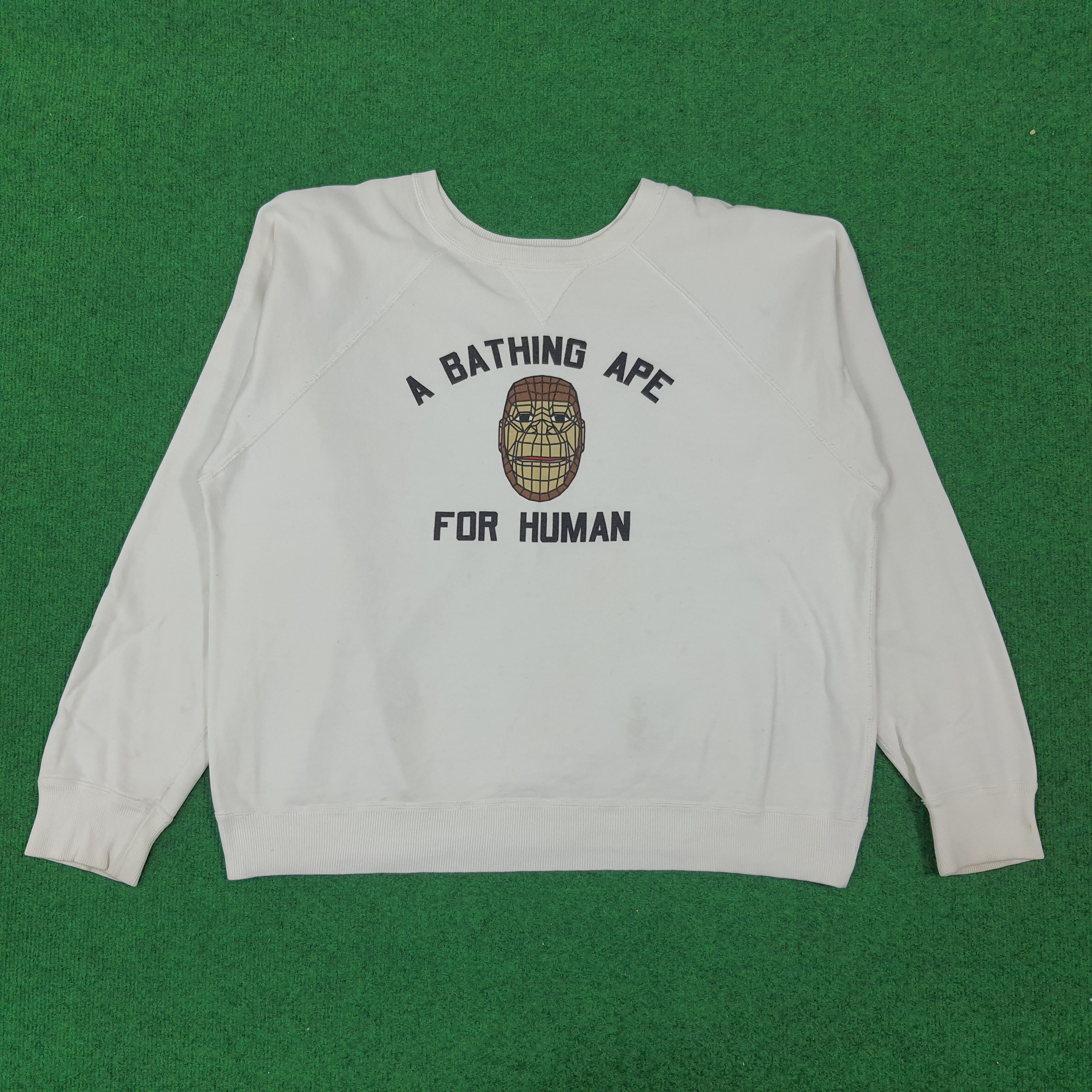 Bape × Vintage Vintage A Bathing Ape APE Japan Streetwear Boxy Sweatshirts Size US L / EU 52-54 / 3 - 1 Thumbnail