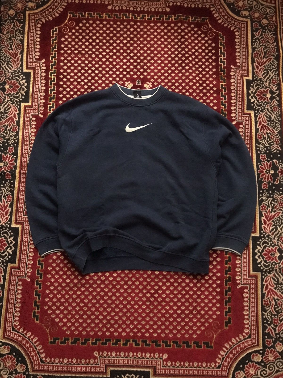 image of Nike | Vintage | Pull / Sweatshirt | Bleu Marine | XL in Navy, Men's