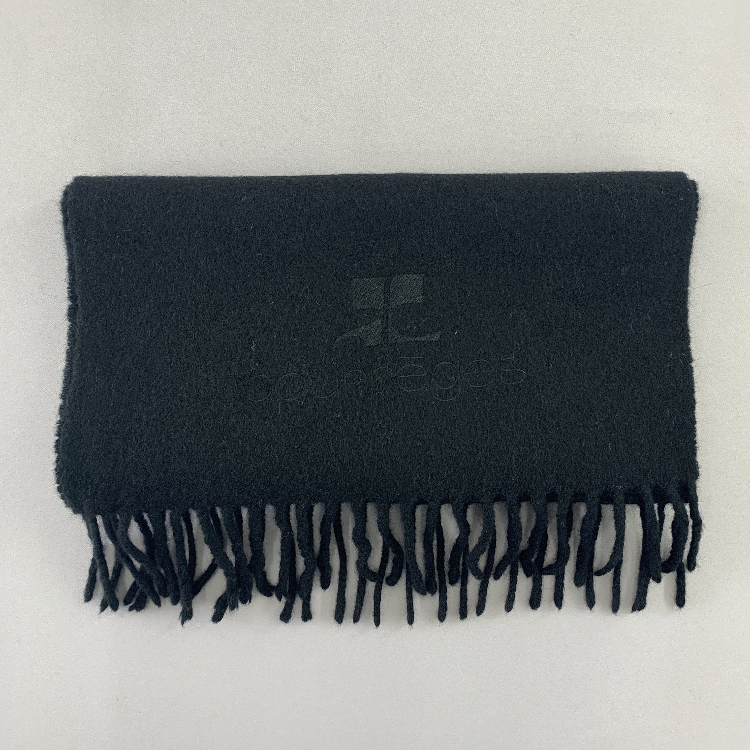 Courreges Courreges Scarf Wool Muffler Neck Wrap BL4344 Size ONE SIZE - 3 Thumbnail