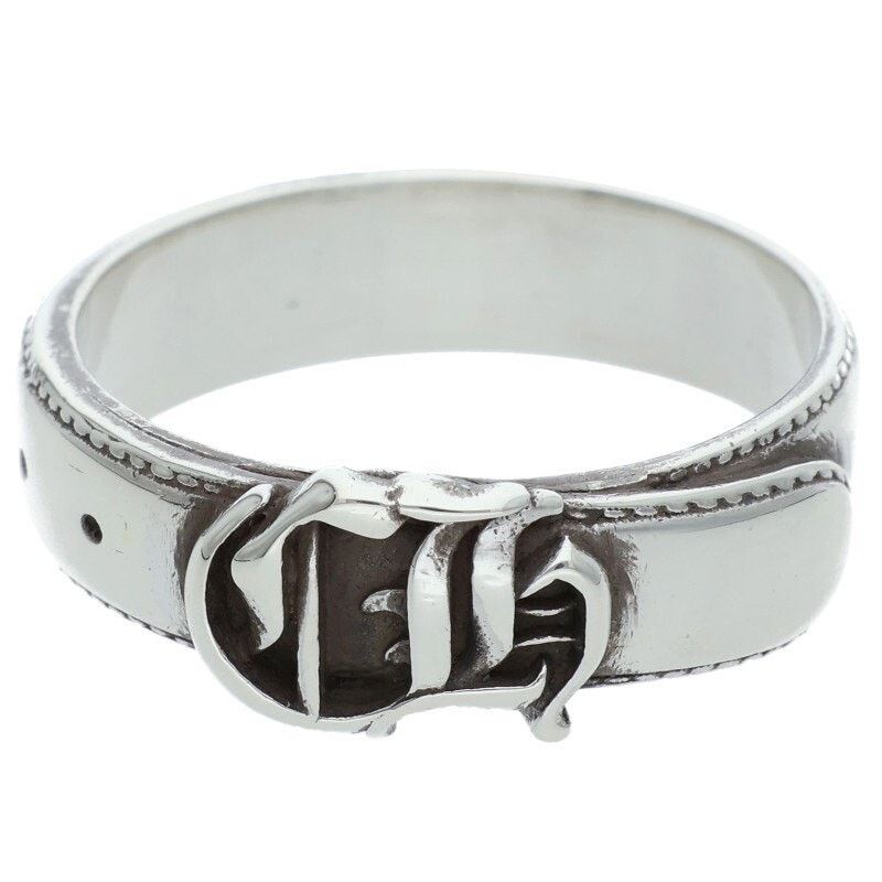 Chrome Hearts Chrome Hearts Belted CH Logo Small Silver Ring Size ONE SIZE - 1 Thumbnail