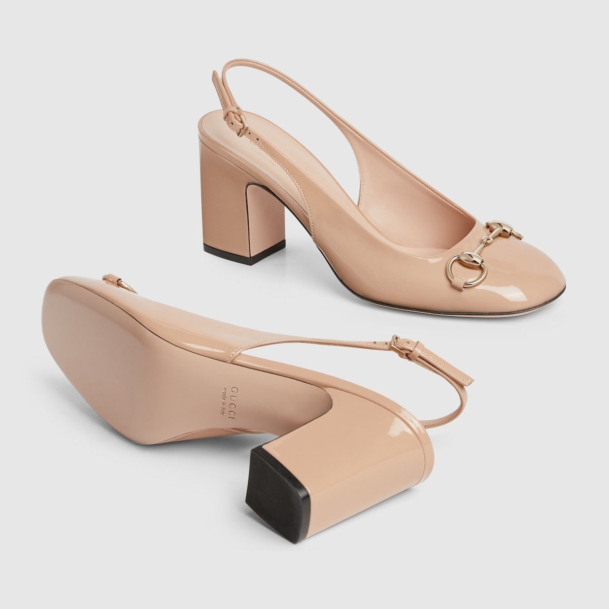 Gucci oc11z1025 Horsebit Slingback in Rose Beige Size US 11.5 / IT 41.5 - 6 Thumbnail