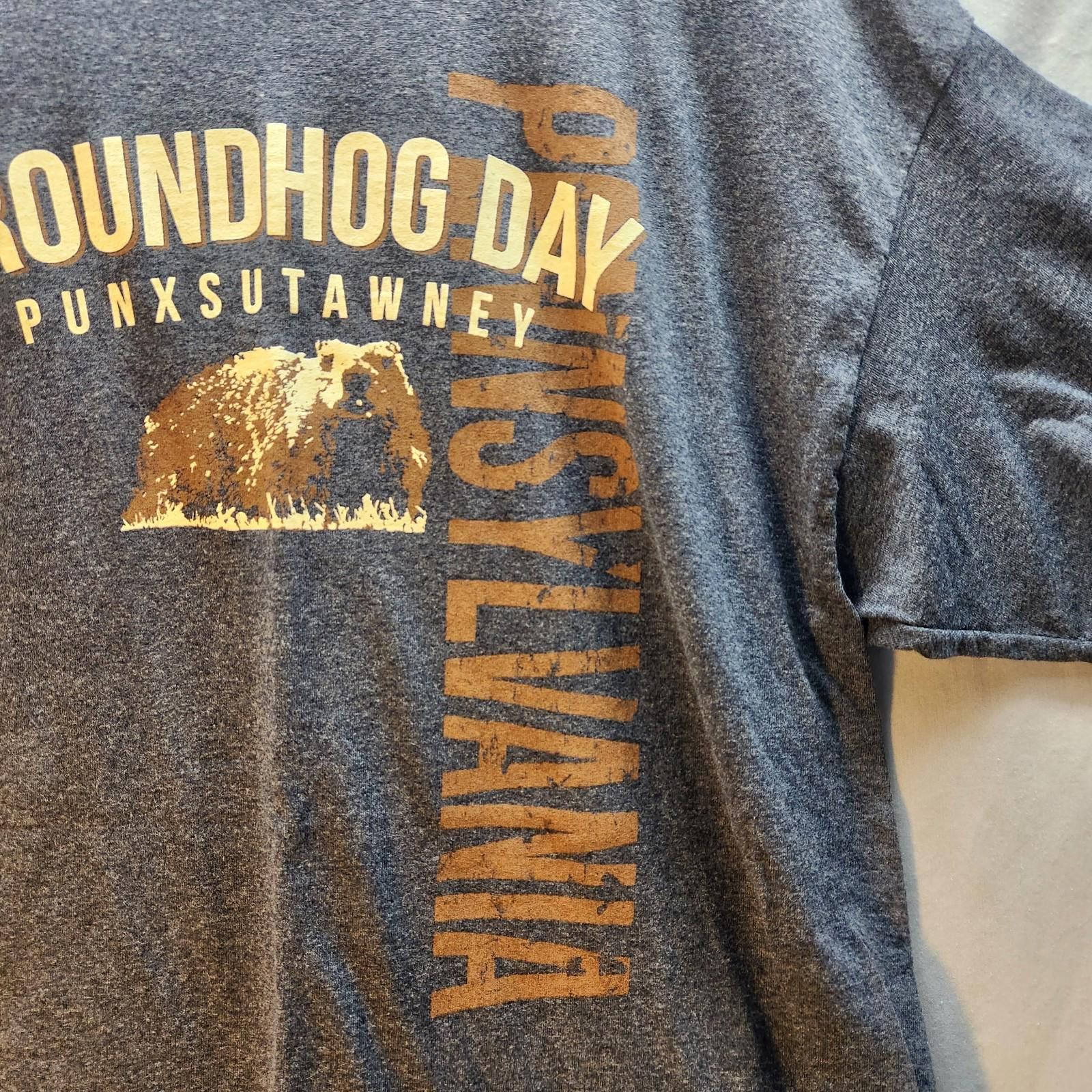 Jerzees Groundhog Day Pennsylvania Tshirt Size XL Size US XL / EU 56 / 4 - 3 Thumbnail