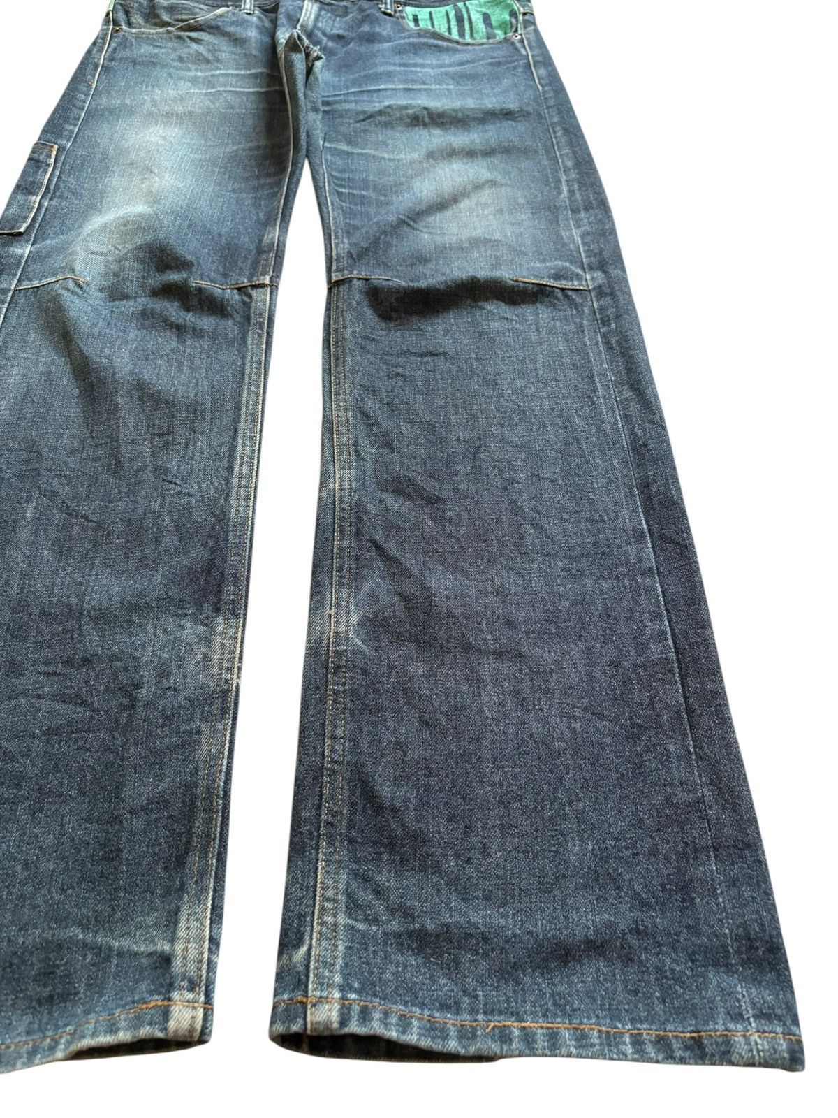 Japanese Brand Vintage Japanese Brand Faded Wash Spell Out Baggy Jeans Size US 38 / EU 54 - 7 Thumbnail