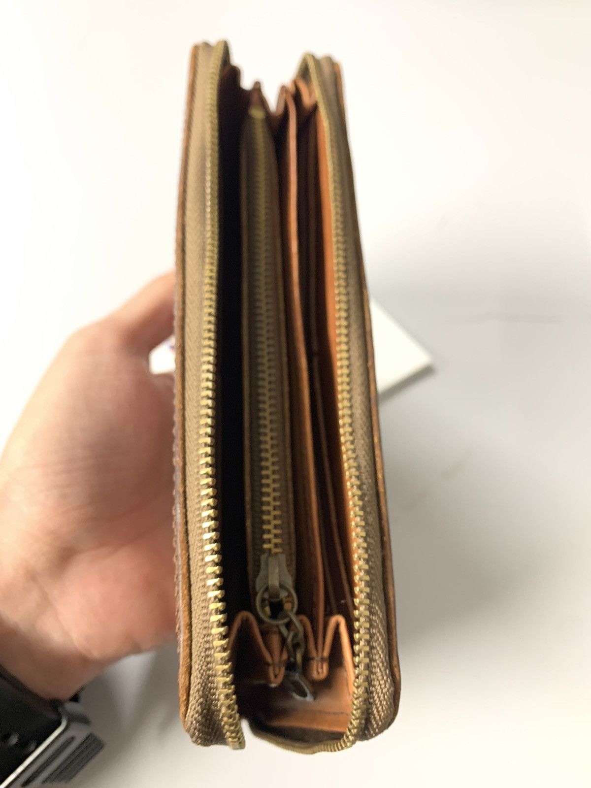 Japanese Brand × Leather × Porter RARE Porter Leather Zipper Wallet Size ONE SIZE - 4 Thumbnail
