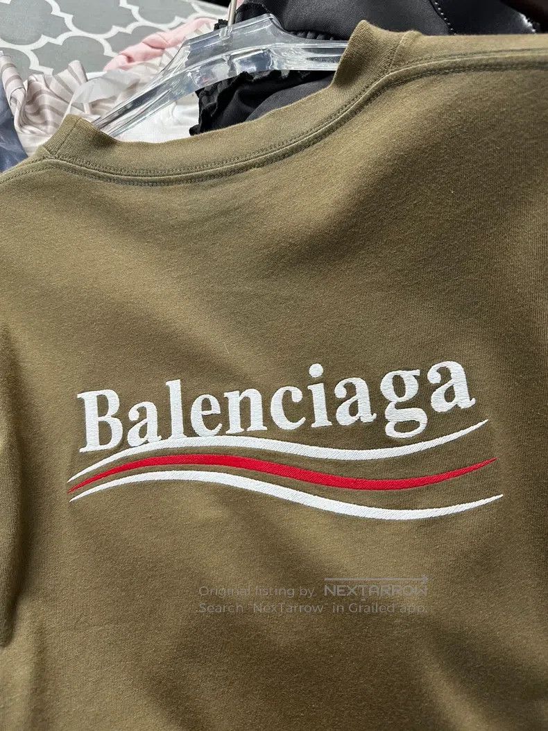 Balenciaga Balenciaga Embroidered Coke Short Sleeve, Washed Brown Size US M / EU 48-50 / 2 - 2 Thumbnail