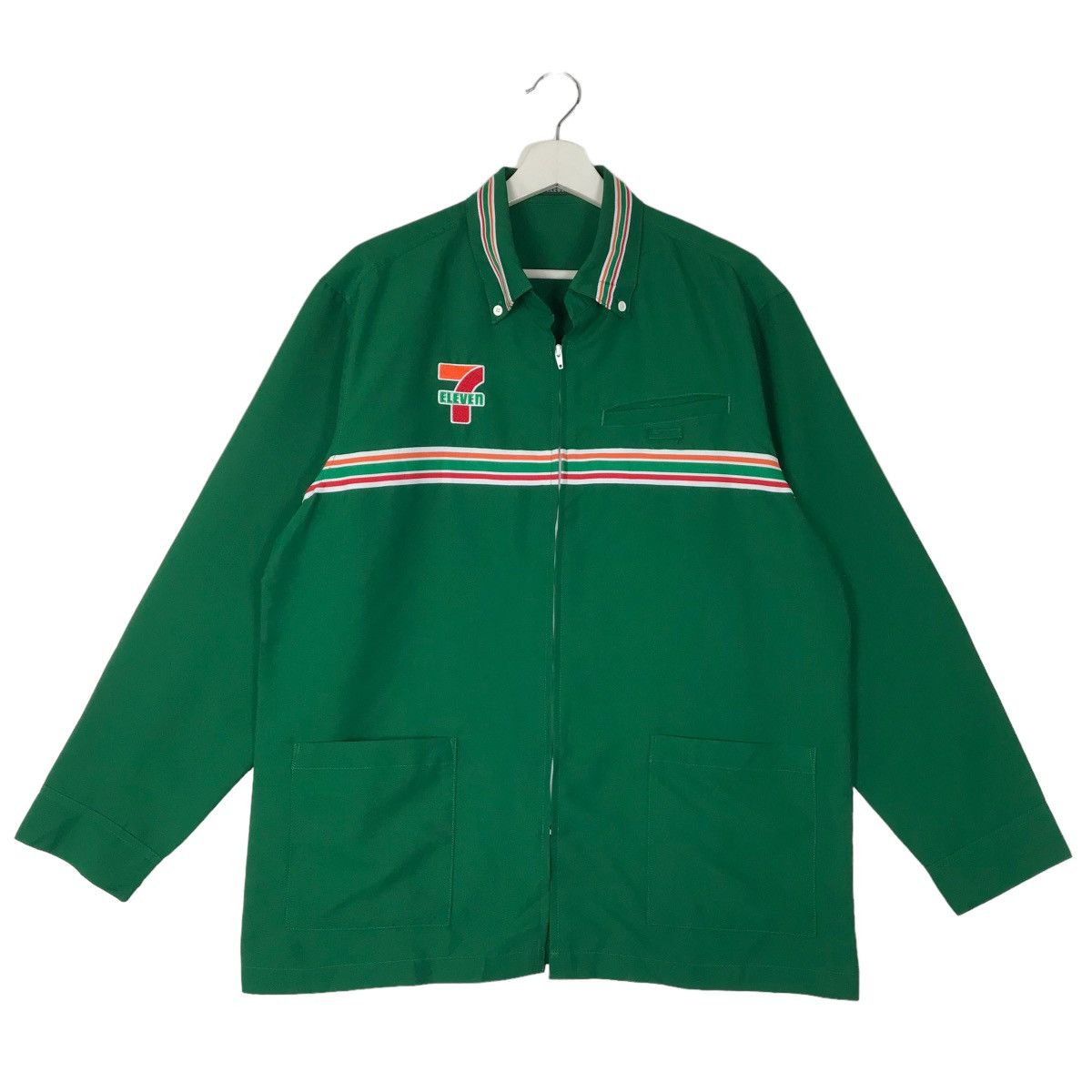 Japanese Brand 💥 VINTAGE 7ELEVEN LONG SLEEVE WORK ZIPPER SHIRTS Size US L / EU 52-54 / 3 - 1 Thumbnail