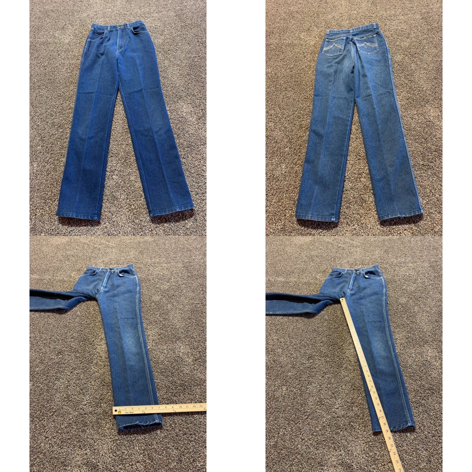 Express VINTAGE Express Jeans Women Size 7 8 Blue Denim 25X29 Lot OF 2 Size 32" / US 10 / IT 46 - 8 Thumbnail