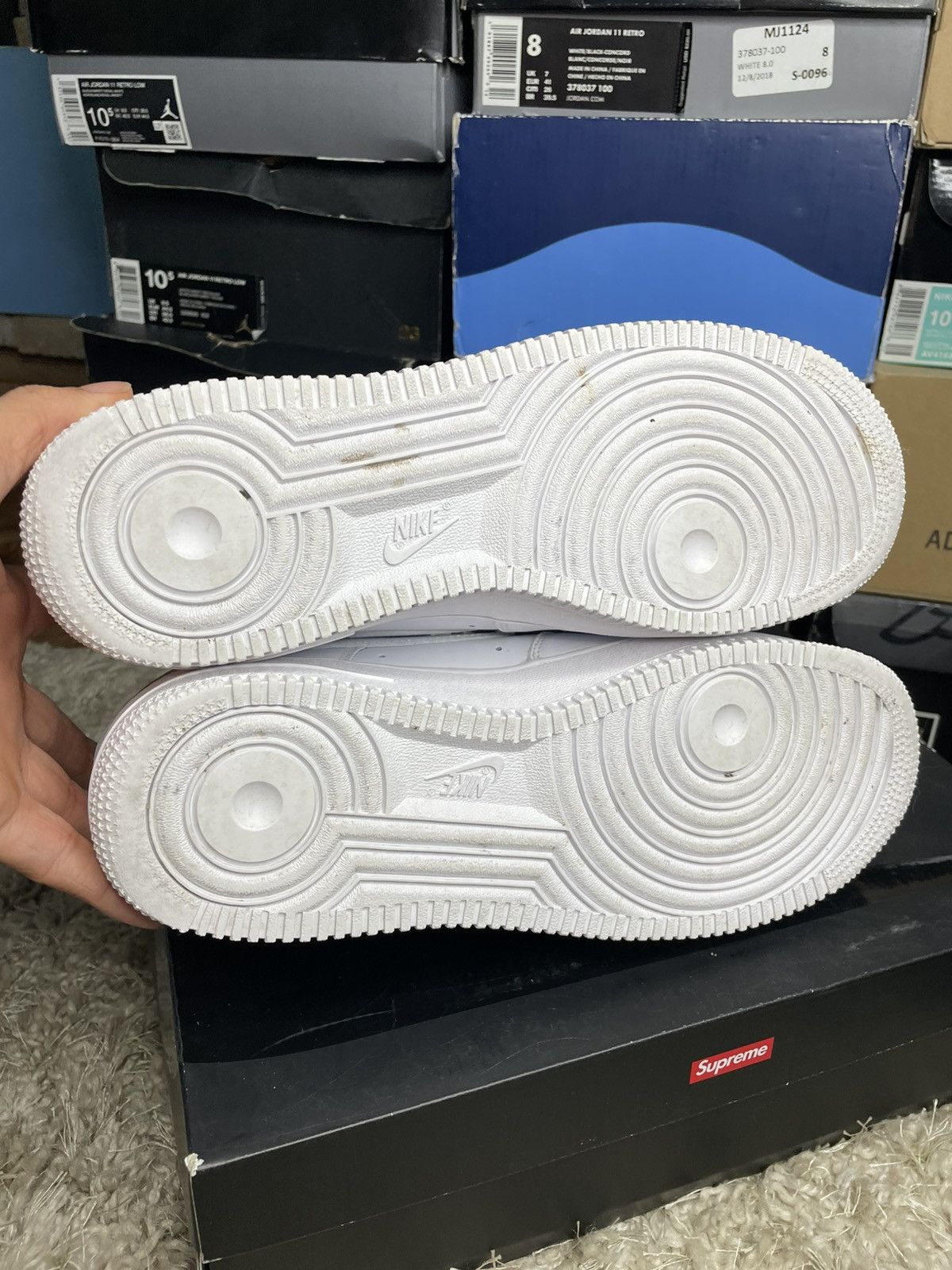 Nike Nike Air Force 1 Triple White Size US 9 / EU 42 - 8 Thumbnail