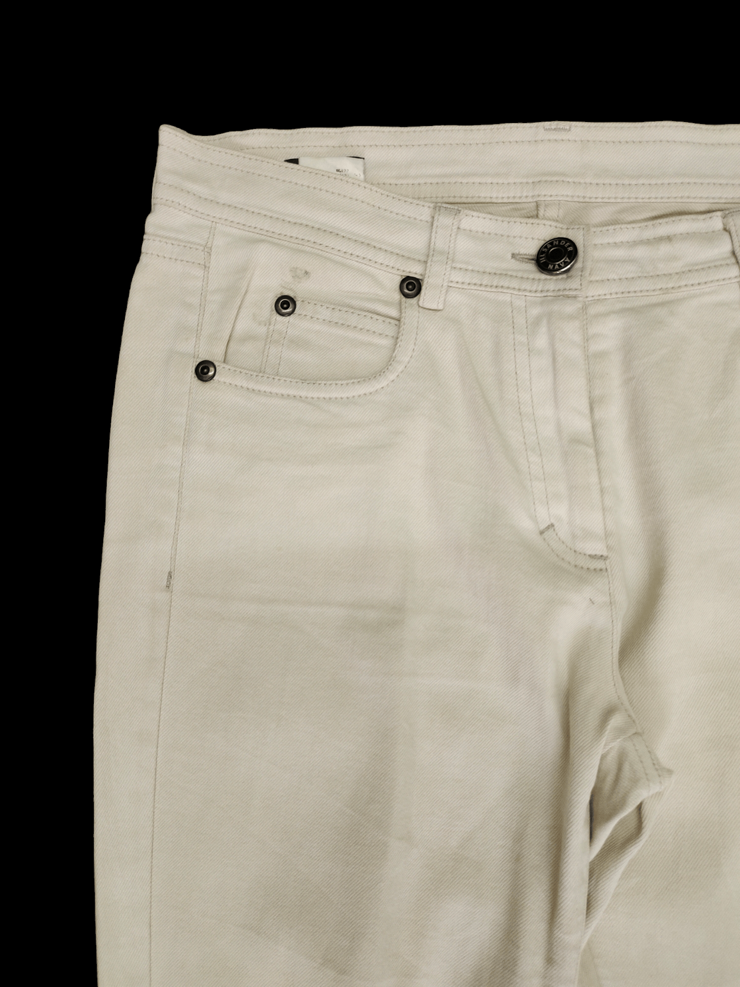 Jil Sander Jil Sander Lampo Zipper Navy Cream Denim Pants Skinny Fit Size 28" / US 6 / IT 42 - 4 Thumbnail
