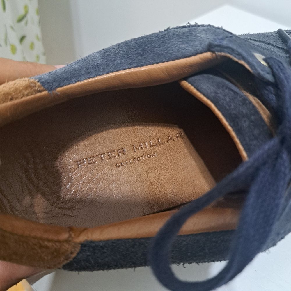 Peter Millar Peter Millar Vantage Men's Navy Suede Sneakers Lace Up Retro Size US 10 / EU 43 - 12 Thumbnail