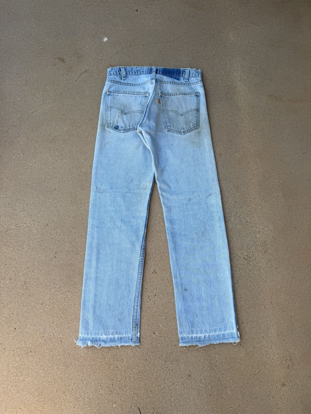 Levi's Vintage 80’s Levi’s 505 Orange Tab Faded Denim Jeans 29x29 Size US 29 - 2 Thumbnail