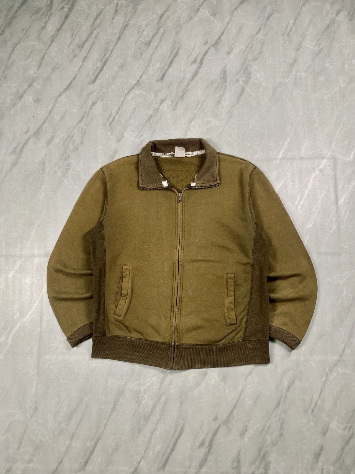 Avirex Vintage Avirex Distressed Zipper Sweater Jacket Size US M / EU 48-50 / 2 - 1 Thumbnail