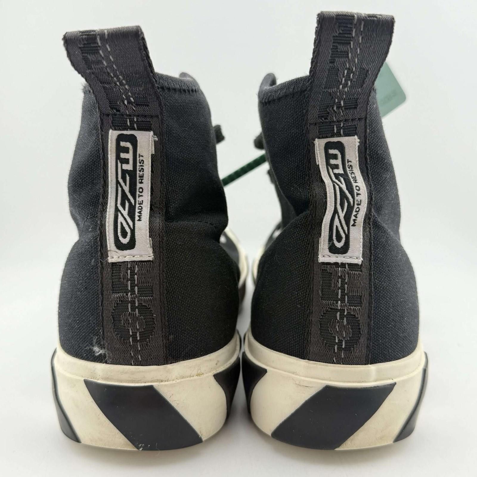 Off-White Off-White Mid-Top Vulcanized Black 43EU Used Size US 10 / EU 43 - 5 Thumbnail