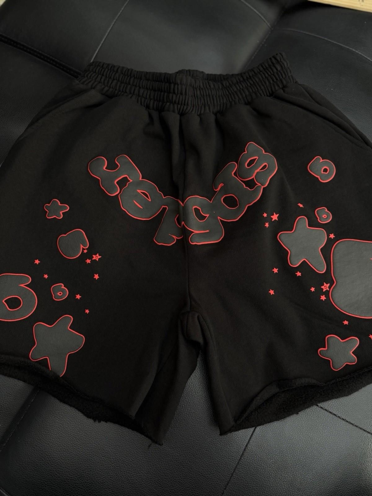Sp5der Sp5der OG Web V2 Phantom Sweat short “Black Red” (NEW) Size US 32 / EU 48 - 1 Thumbnail