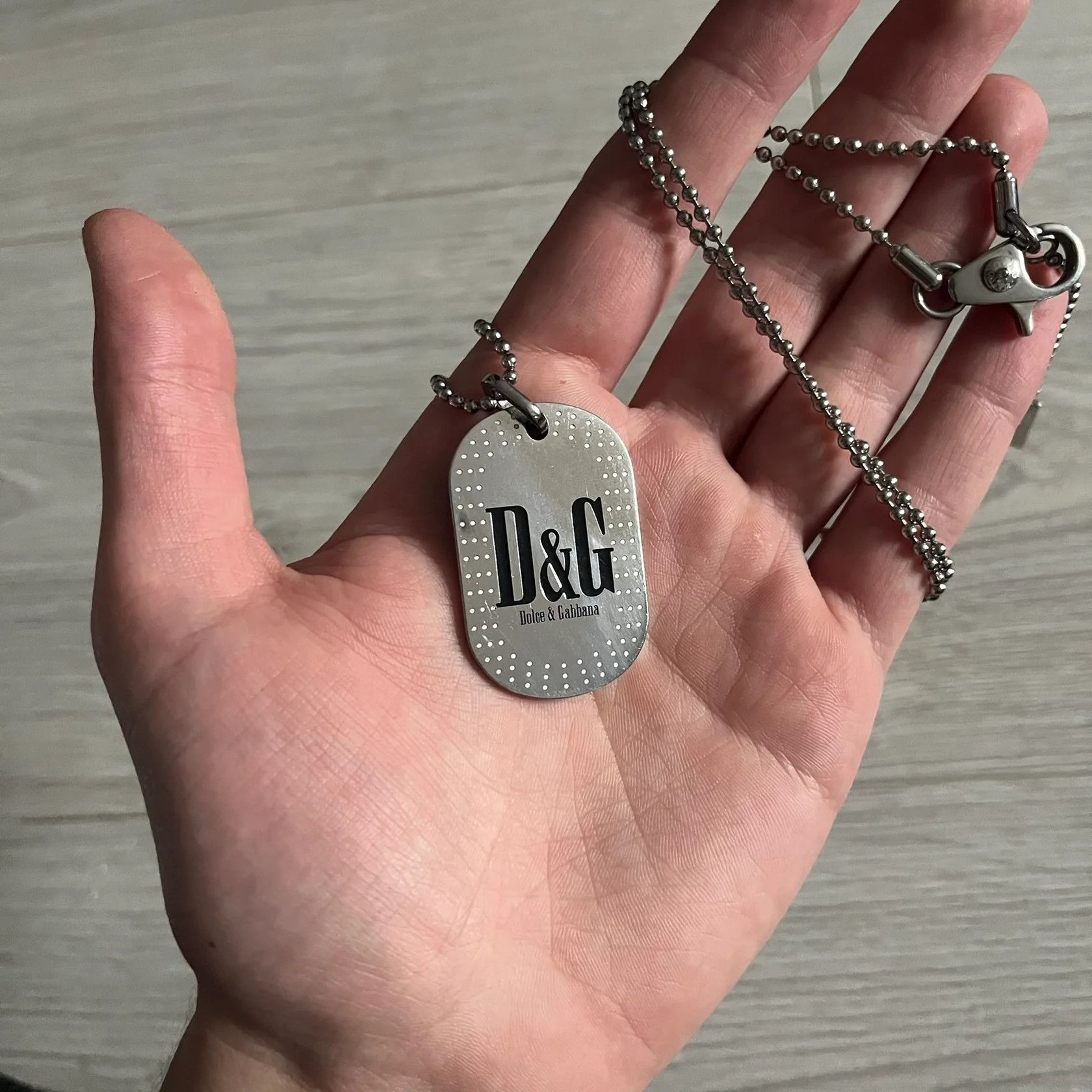 Dolce & Gabbana Dolce & Gabbana Cowboy Dog Tag Necklace Size ONE SIZE - 1 Thumbnail