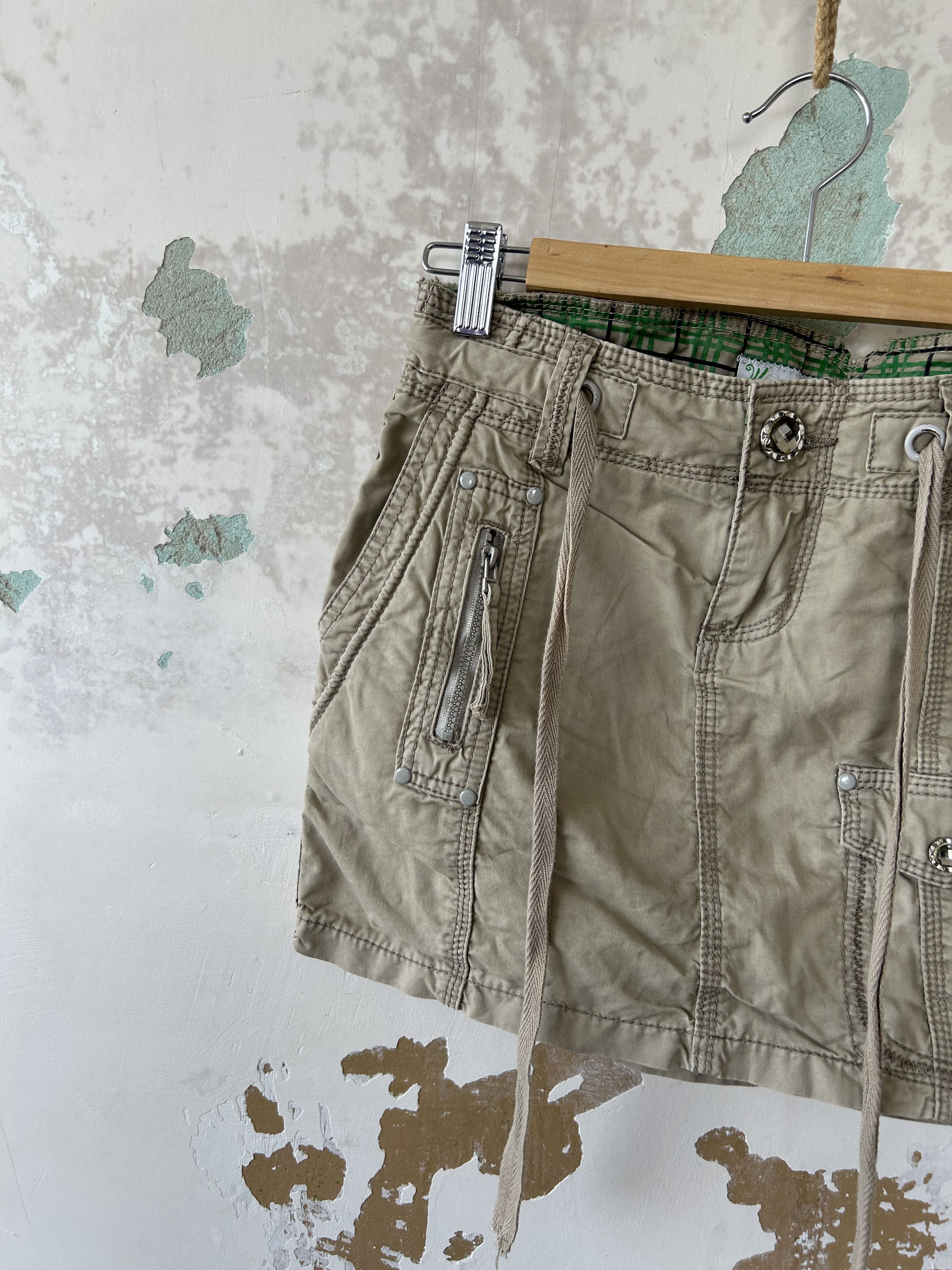 Japanese Brand Skirt avat-garde rae camo military Size 26" / US 2 / IT 38 - 3 Thumbnail