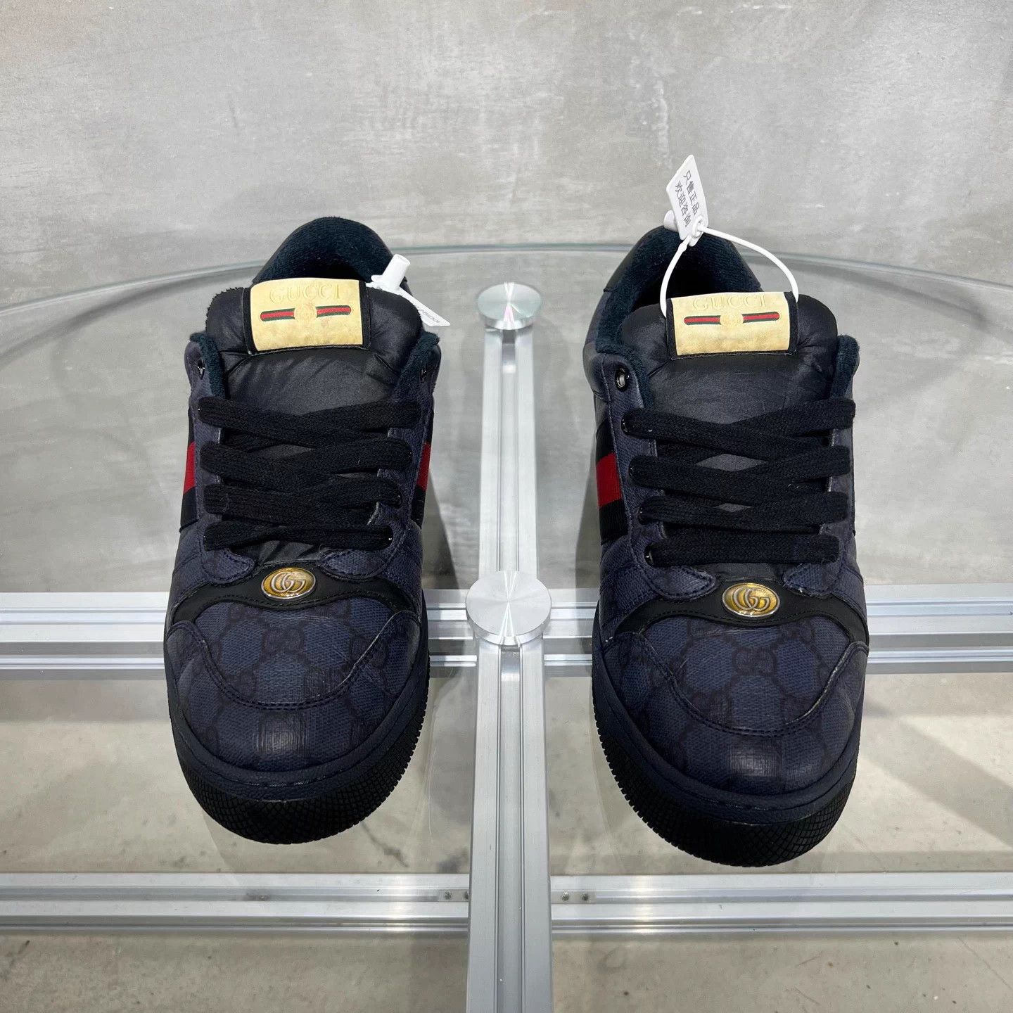 Gucci GUCCI Screener GG Monogram Distressed Sneakers UK9 Size US 10 / EU 43 - 1 Thumbnail