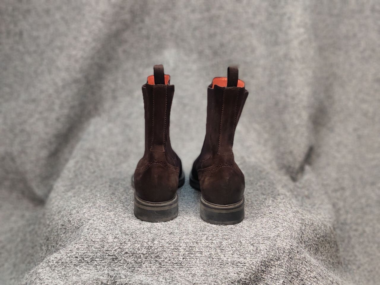 Santoni Santoni Design Premium Suede Brown Chelsea Boots Size US 7 / EU 40 - 13 Thumbnail