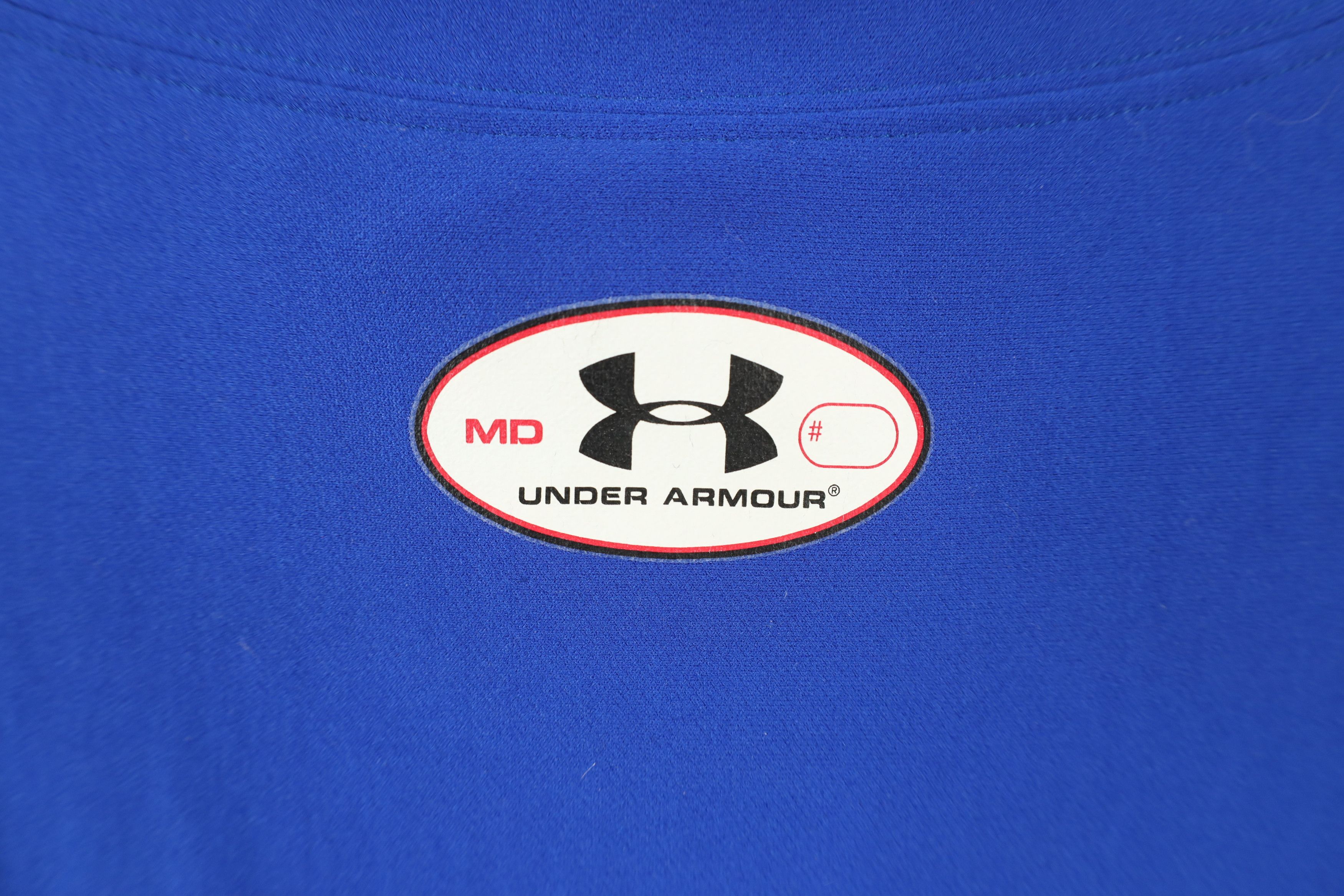Under Armour × Vintage Under Armour Mock Neck Compression Long Sleeve T-Shirt Blue Size US M / EU 48-50 / 2 - 10 Thumbnail