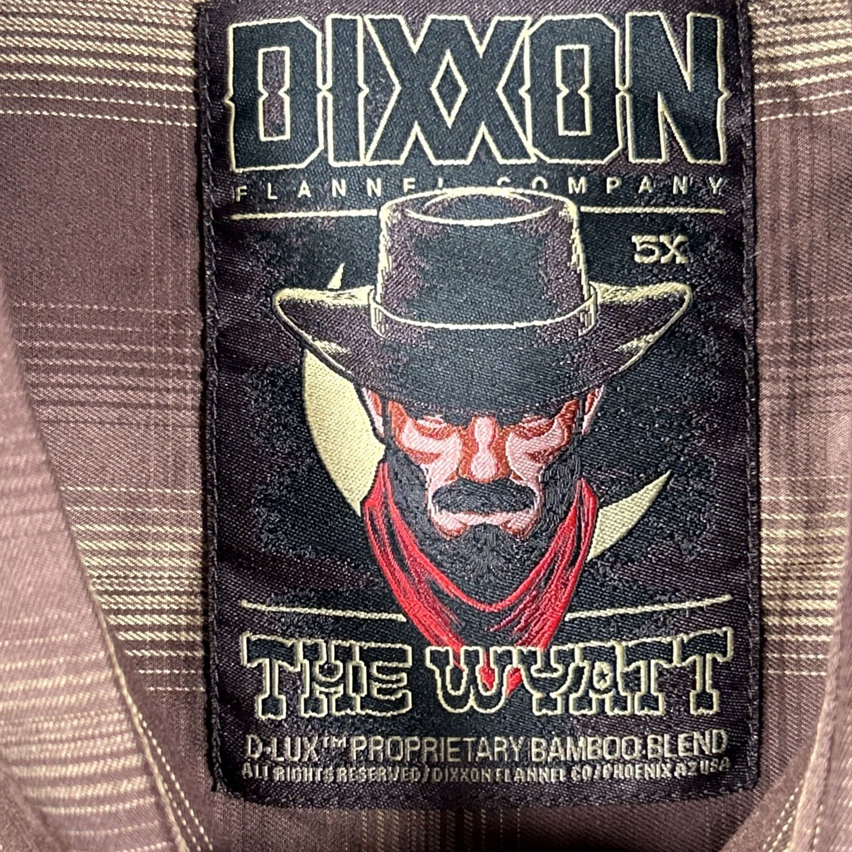Vintage Dixxon Flannel Shirt Mens 5XL "The Wyatt" Brown Plaid Long Sleeve Pearl Snap Size US XXL / EU 58 / 5 - 3 Thumbnail