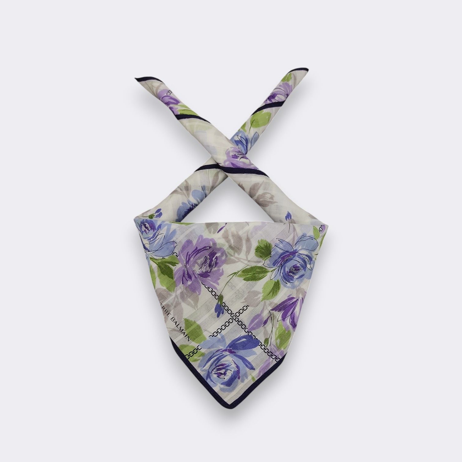 Pierre Balmain Vintage Pierre Balmain Handkerchief Neckerchief H390M Size ONE SIZE - 1 Thumbnail