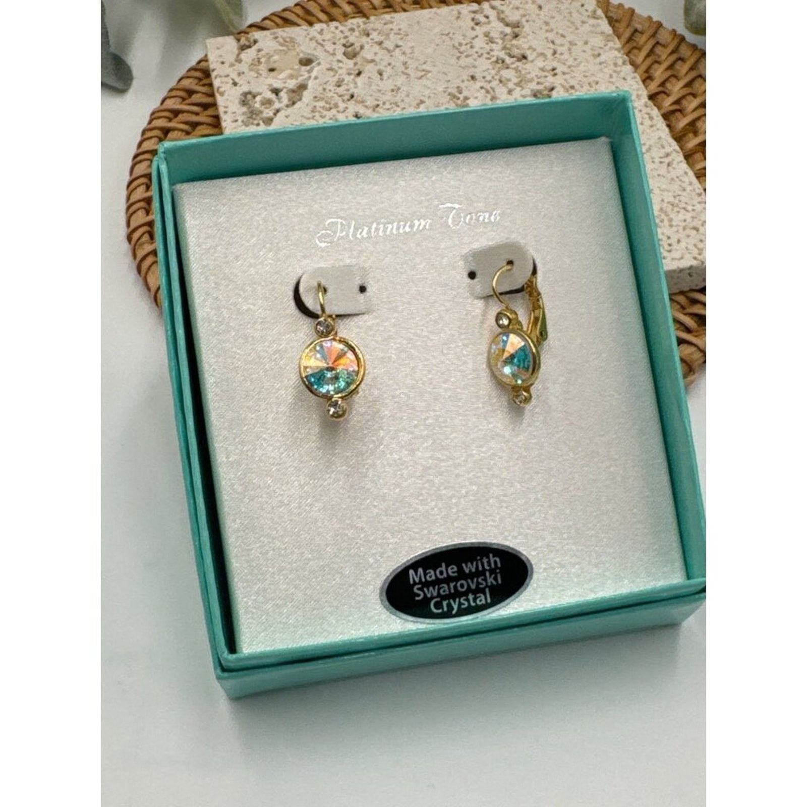 Swarovski Swarovski Iridescent Crystal Dangle Earrings New in Box Size ONE SIZE - 1 Thumbnail