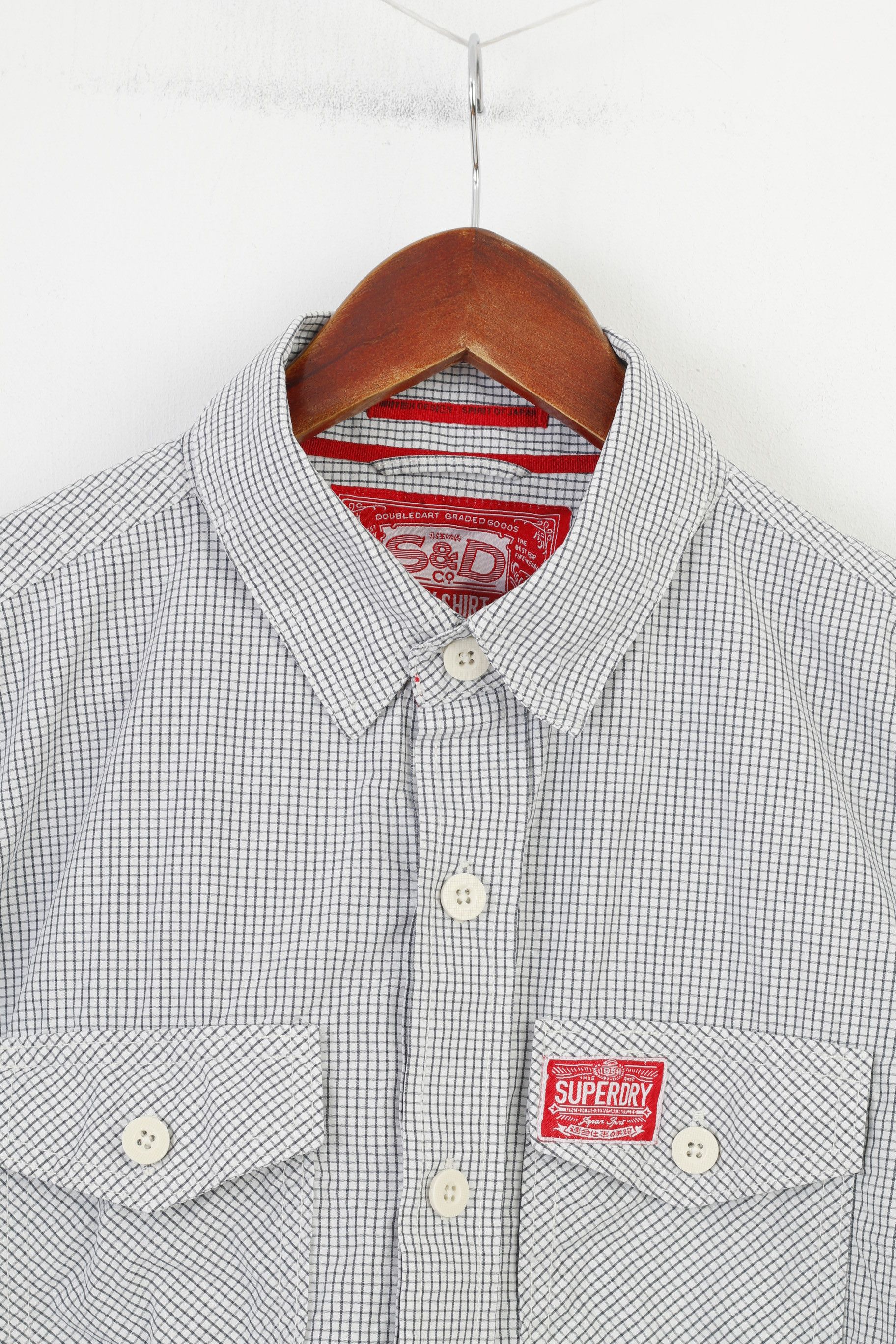 Superdry Superdry Men L Casual Shirt Long Sleeve White 10532 Size US L / EU 52-54 / 3 - 2 Thumbnail