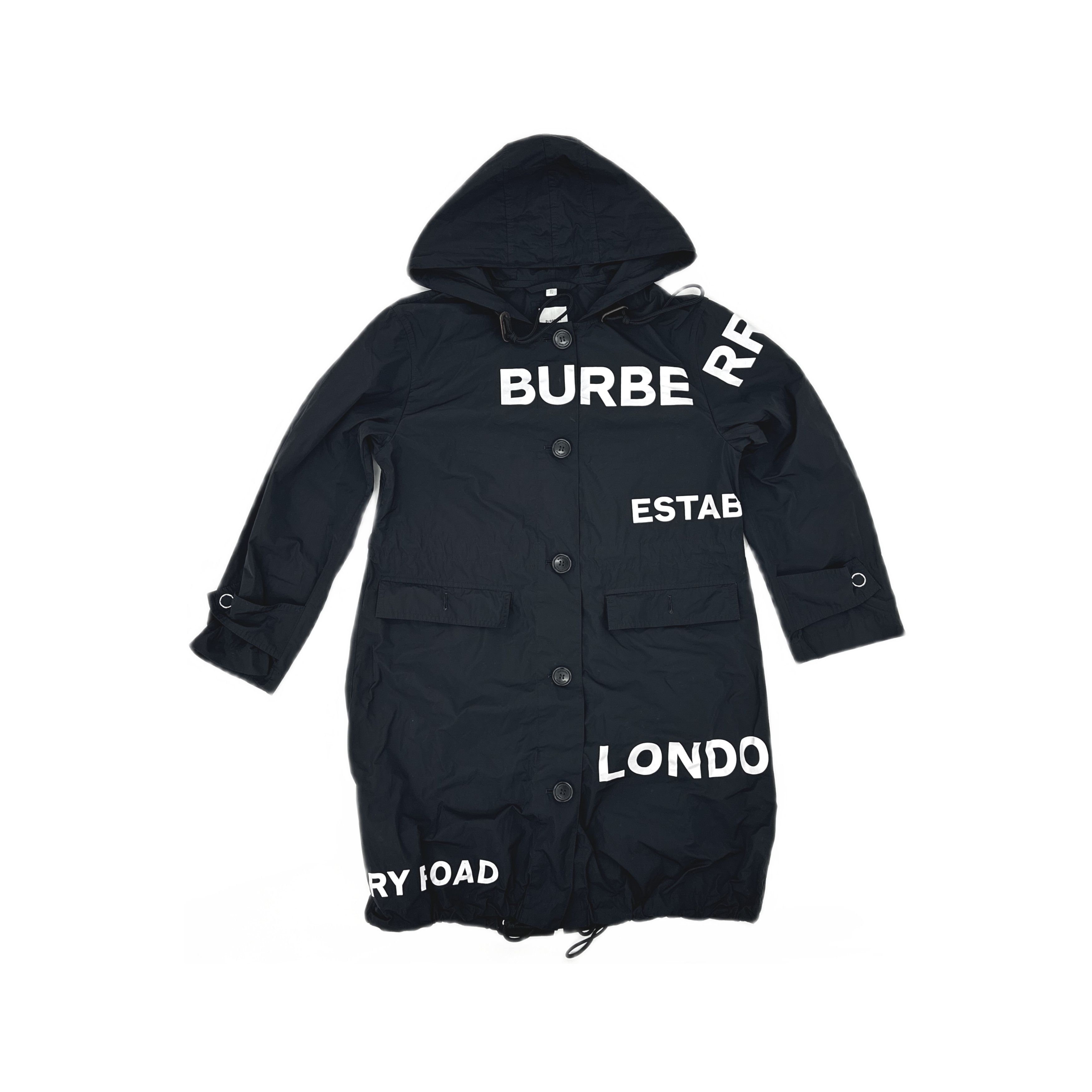 Burberry Burberry Printed Nylon Hooded Jacket Size XS / US 0-2 / IT 36-38 - 1 Thumbnail