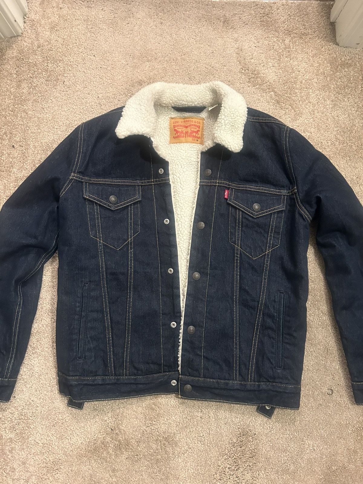 Levi's × Vintage Levi Sherpa Lined Denim, Jean Jacket. Size US M / EU 48-50 / 2 - 2 Thumbnail