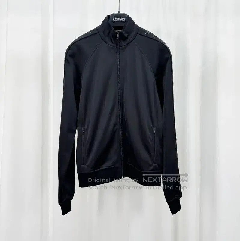 Givenchy Black Cotton Blend Logo Jacket .