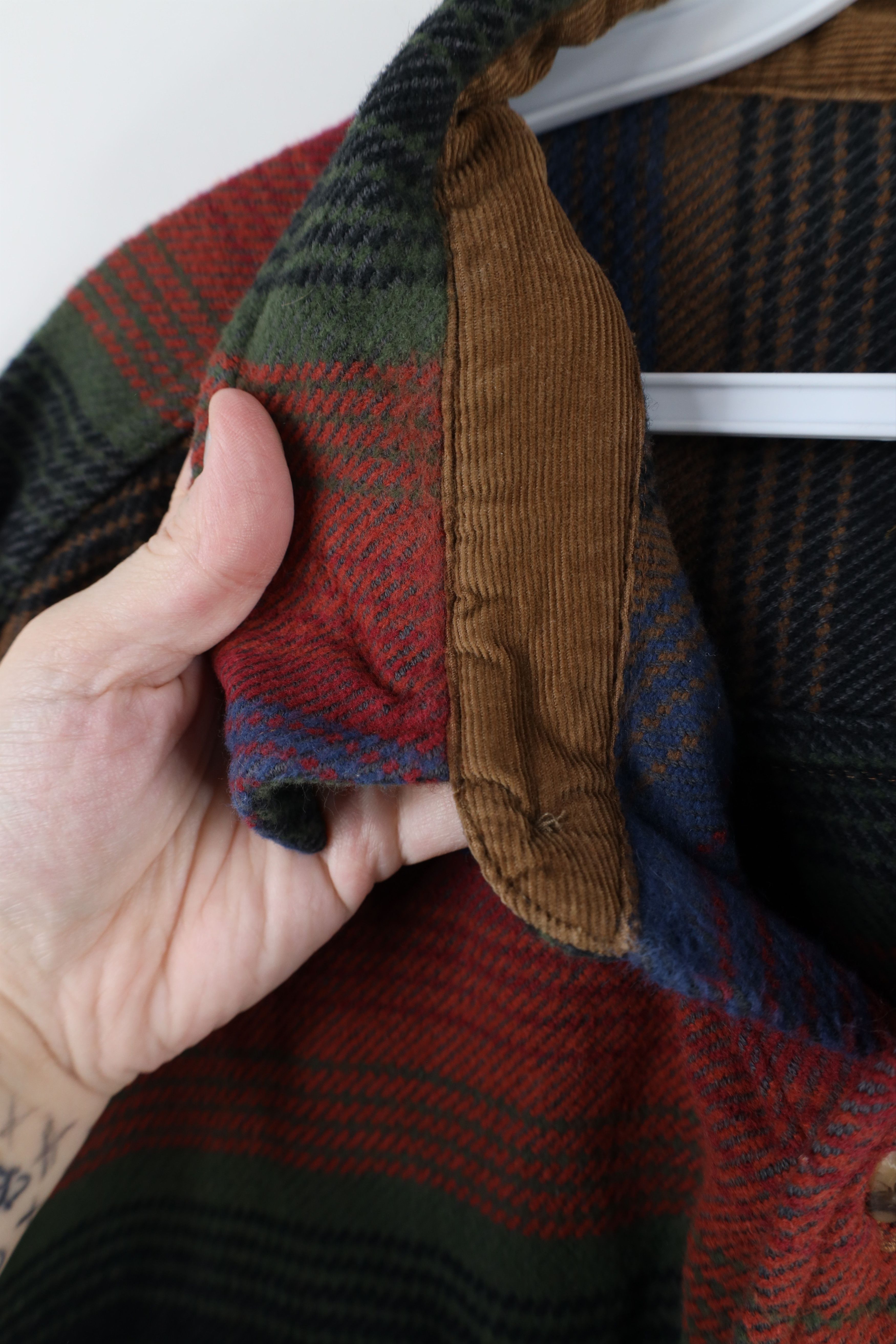 Vintage Vintage 90s Streetwear Rainbow Striped Flannel Button Shirt Size US XXL / EU 58 / 5 - 8 Thumbnail