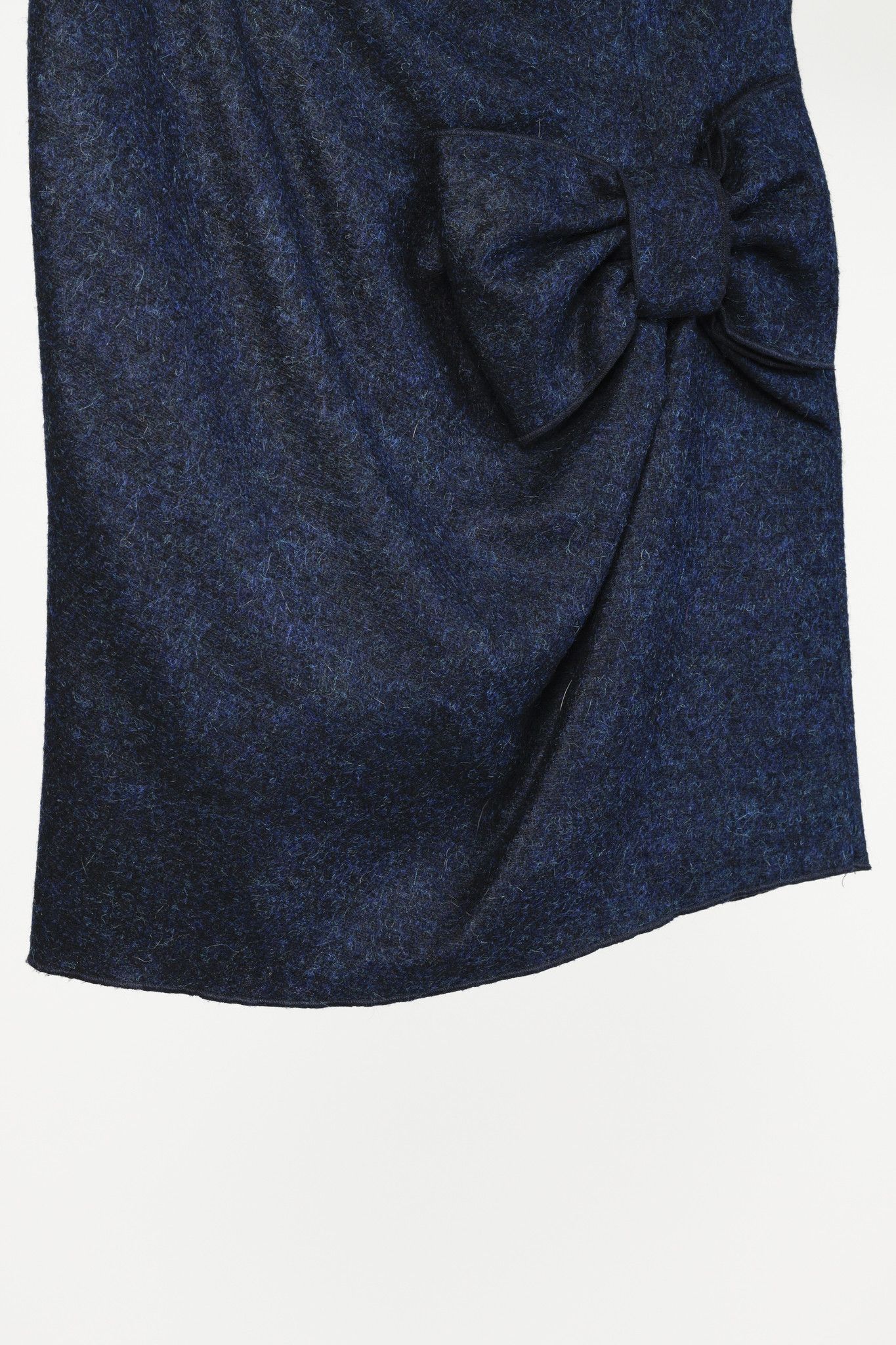 Love Moschino Love Moschino Blue Wool Bow Skirt Size 29" - 7 Thumbnail