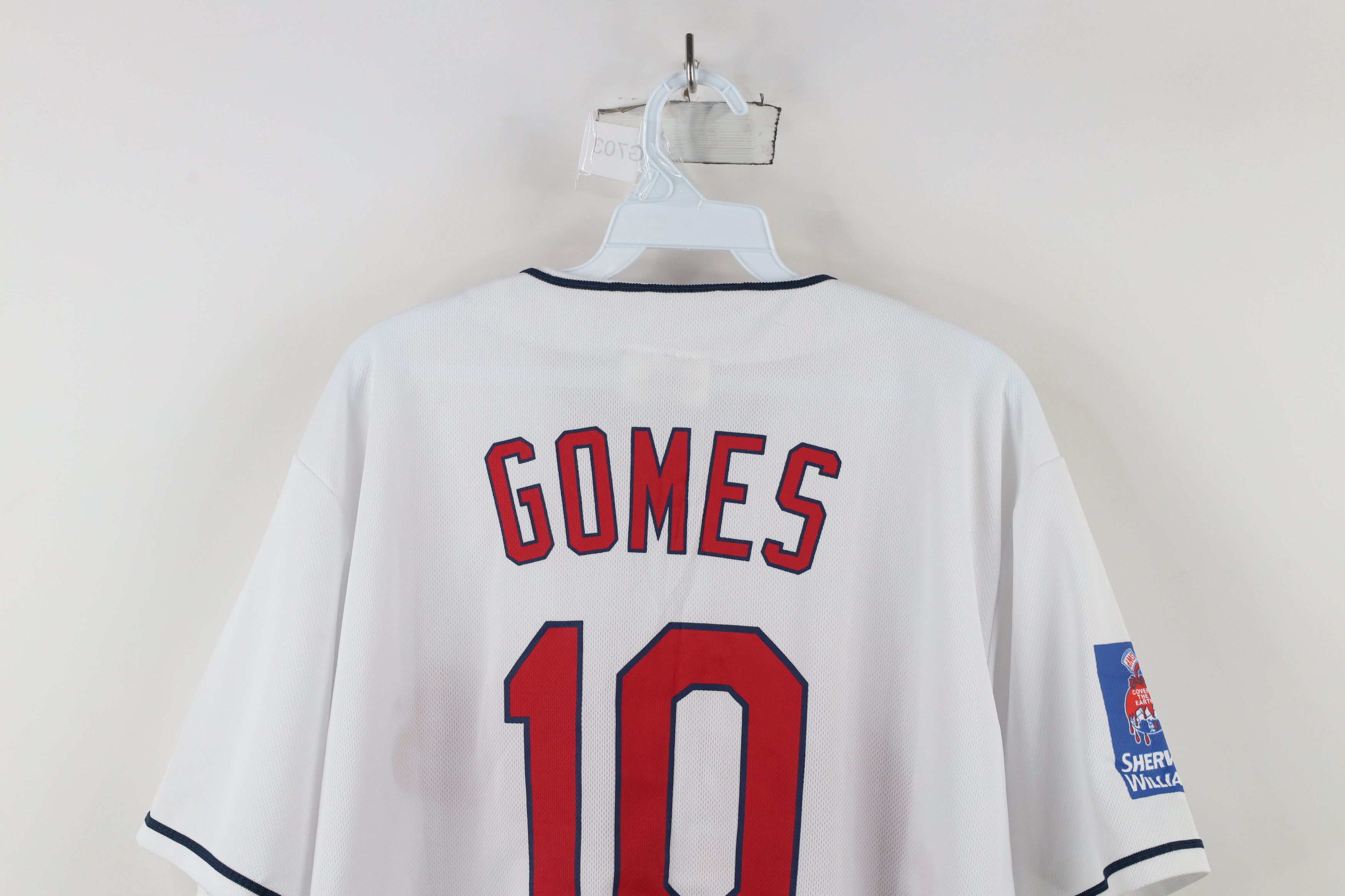 Vintage Vintage Cleveland Indians Baseball Jersey White Polyester Size US XL / EU 56 / 4 - 11 Thumbnail