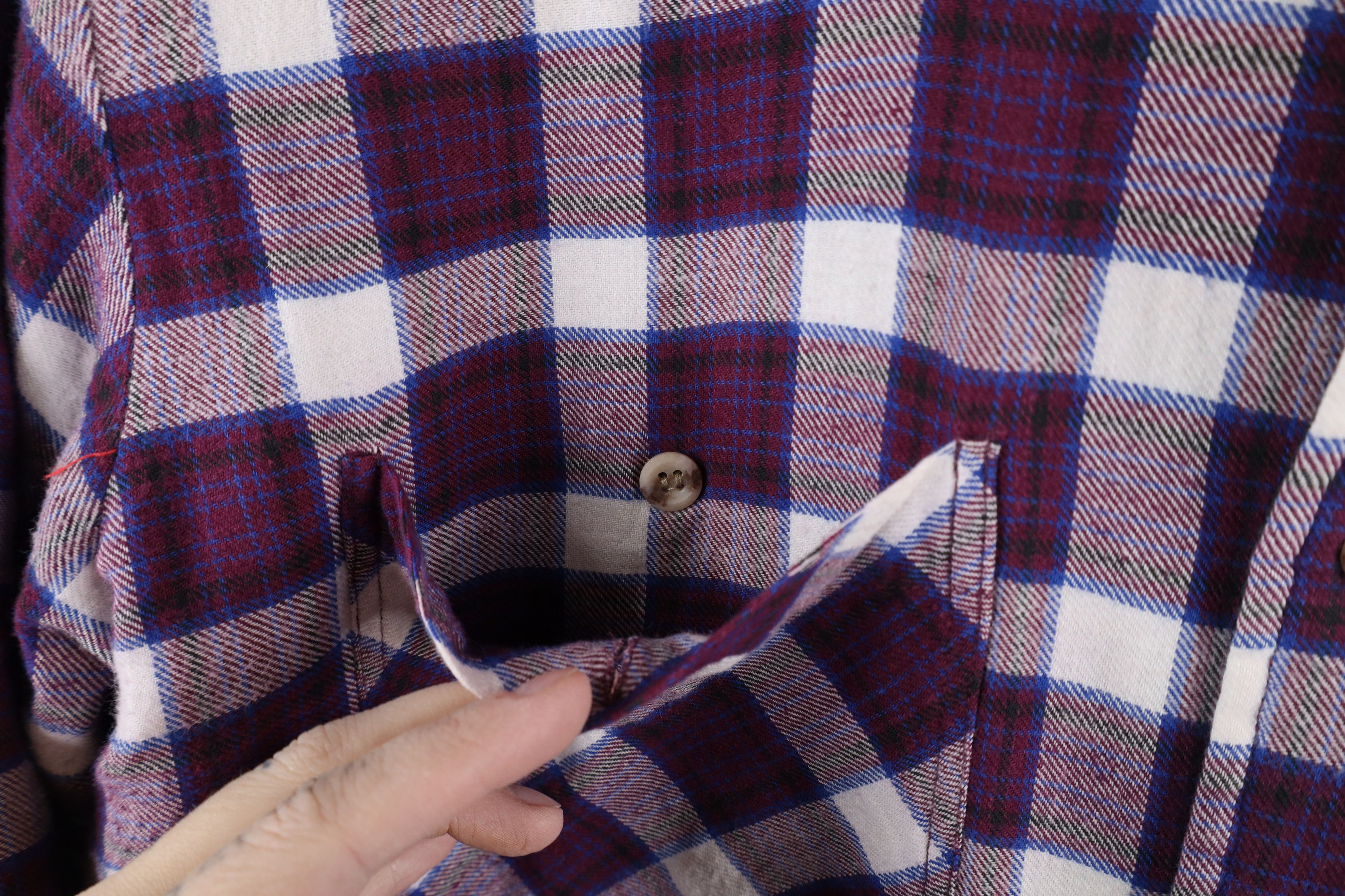 Vintage Vintage 90s Streetwear Quilted Flannel Button Shirt Jacket Size US L / EU 52-54 / 3 - 5 Thumbnail