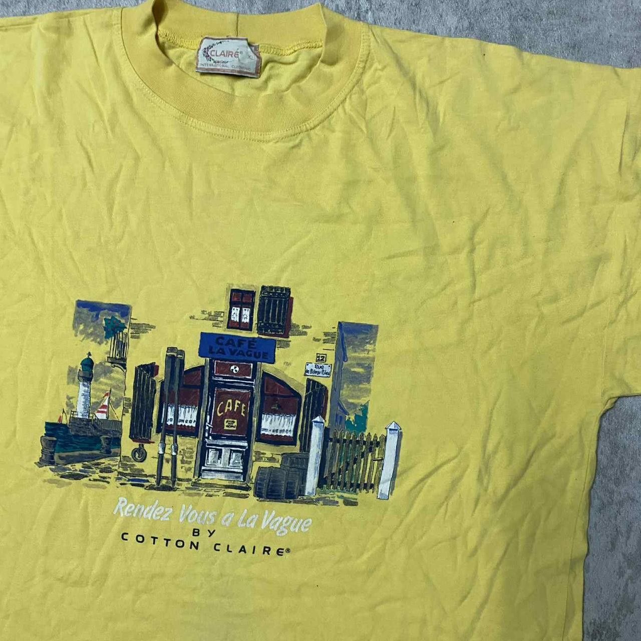 Other Yellow vintage 90s graphic tee with a cool city scene Size US XL / EU 56 / 4 - 2 Thumbnail