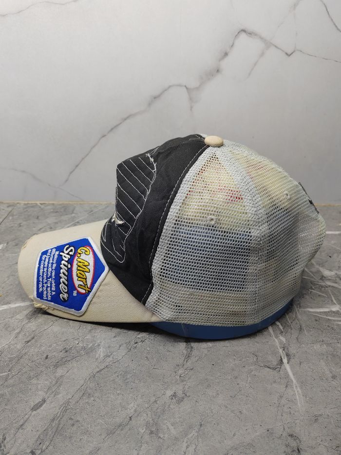Vintage Vintage Flying 8 Ball Distressed Style Cap Hat Size ONE SIZE - 4 Thumbnail