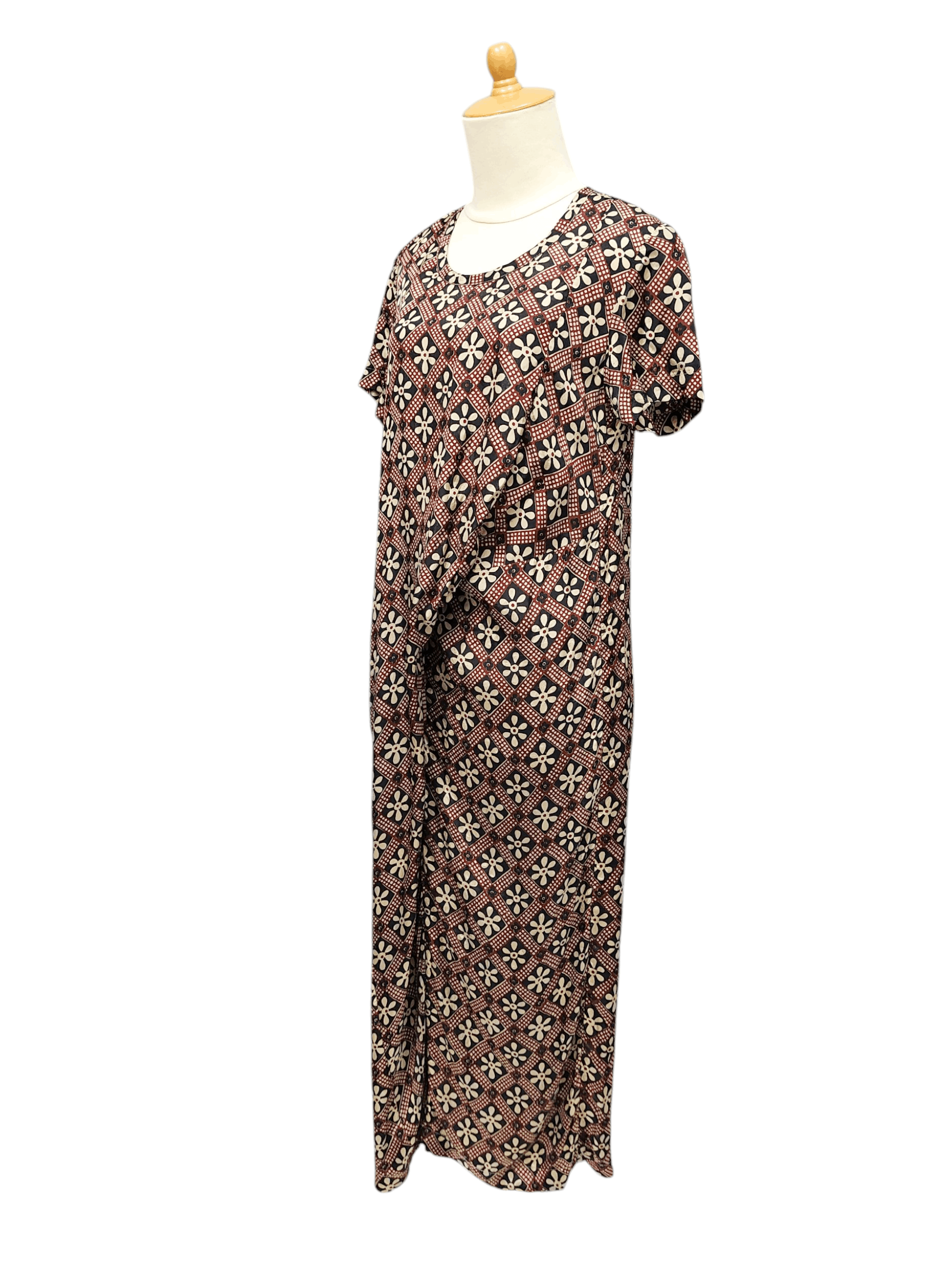 Tricot Comme des Garcons AD97 Tricot CDG- Asymmetric Draped Floral Geometric Dress Size M / US 6-8 / IT 42-44 - 3 Thumbnail