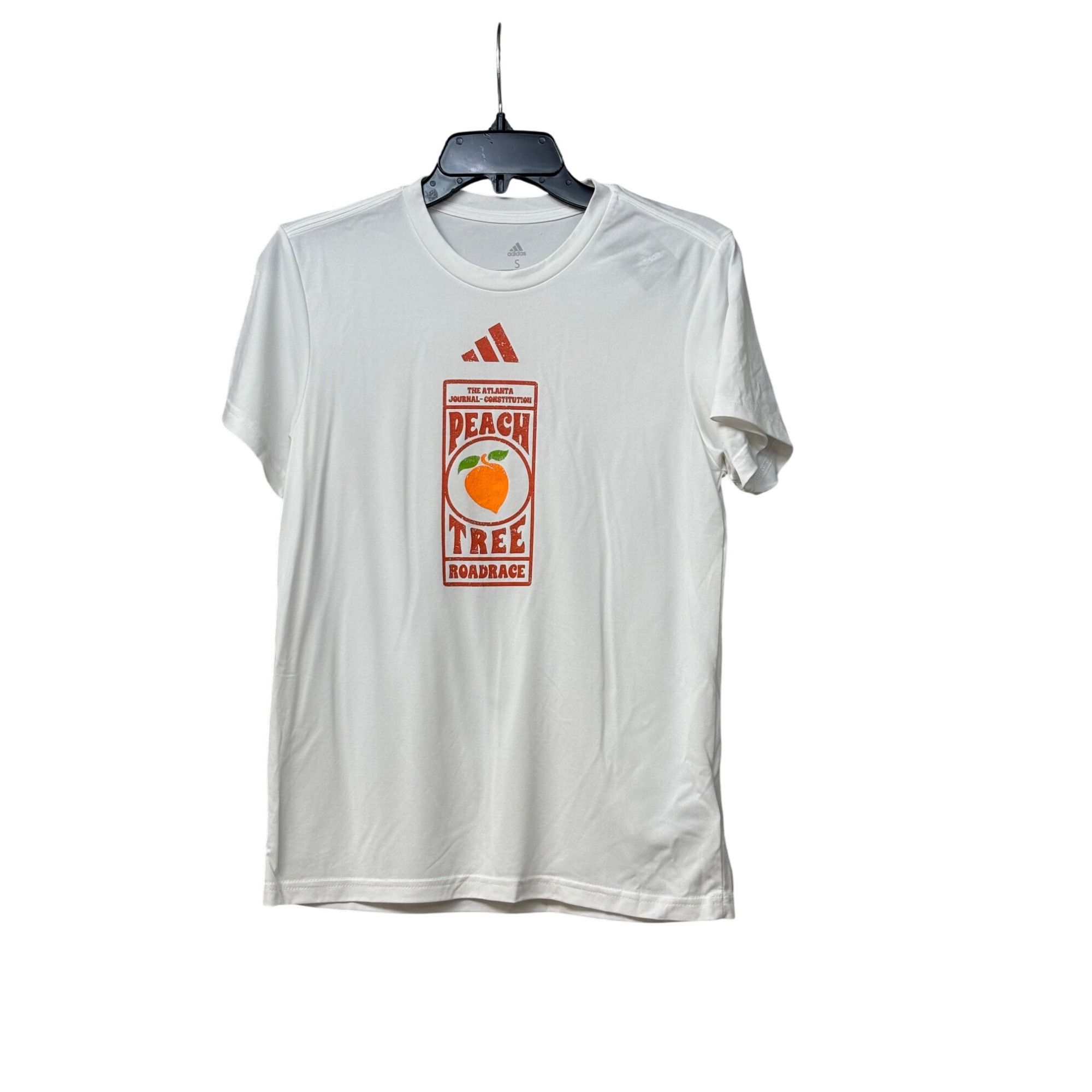 Adidas Adidas Women’s Peach Tree Road Race Pregame T-Shirt, White, Size S / US 4 / IT 40 - 4 Thumbnail