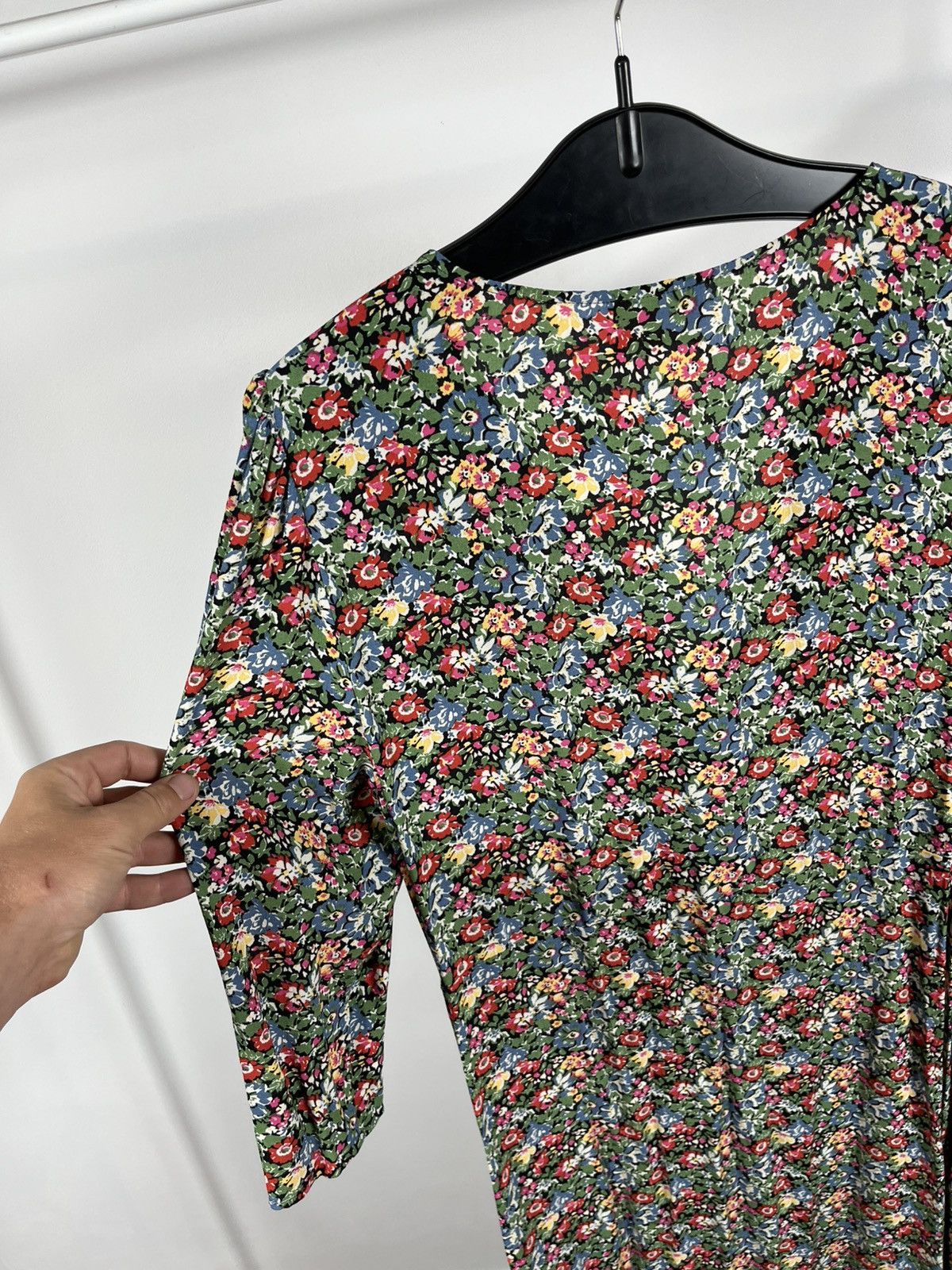 Sezane Sézane floral midi dress women’s size 42 EU 10 UK boho style Size L / US 10 / IT 46 - 16 Thumbnail