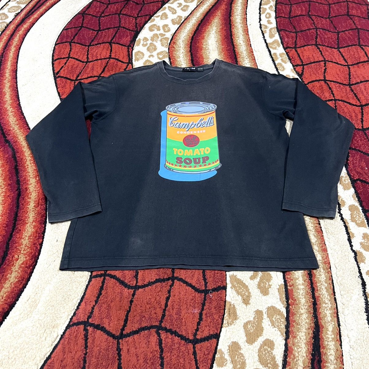Andy Warhol Vintage 2004 Thrashed Faded Andy Warhol Long Sleeve T Shirt Size US L / EU 52-54 / 3 - 2 Thumbnail